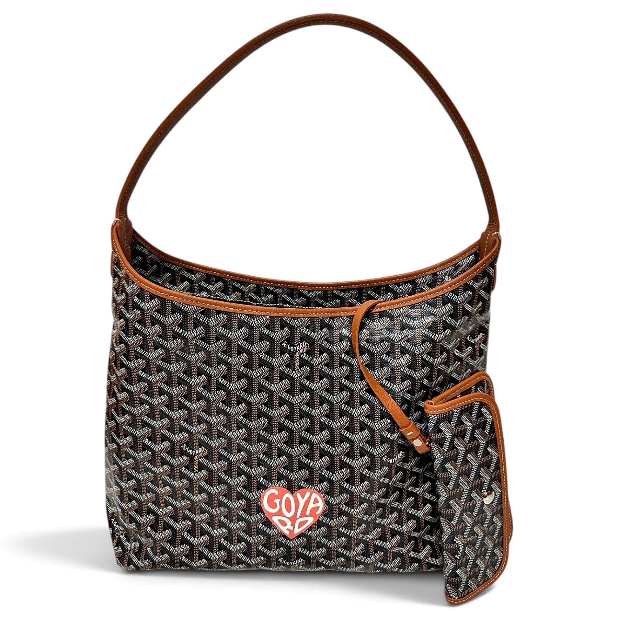 Goyard Hobo Bohème leather handbag