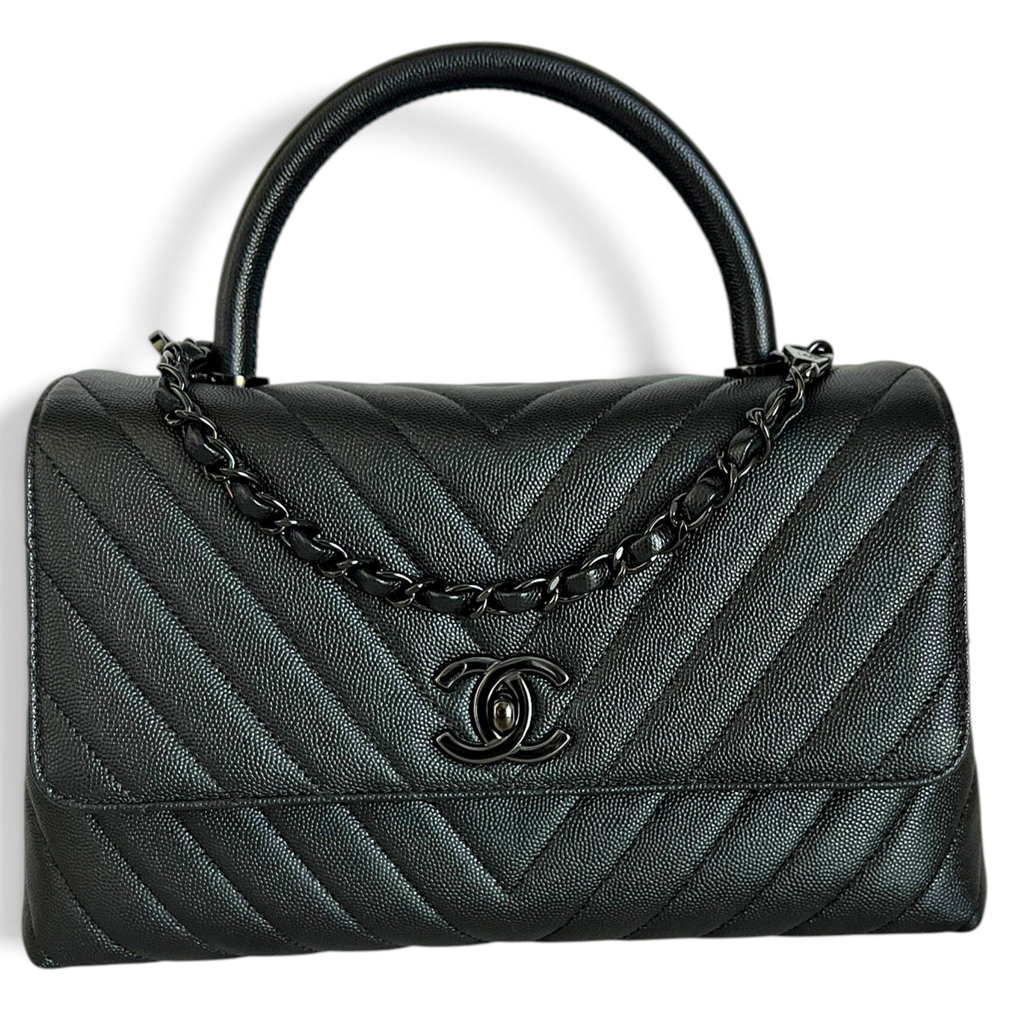 Coco Handle leather handbag