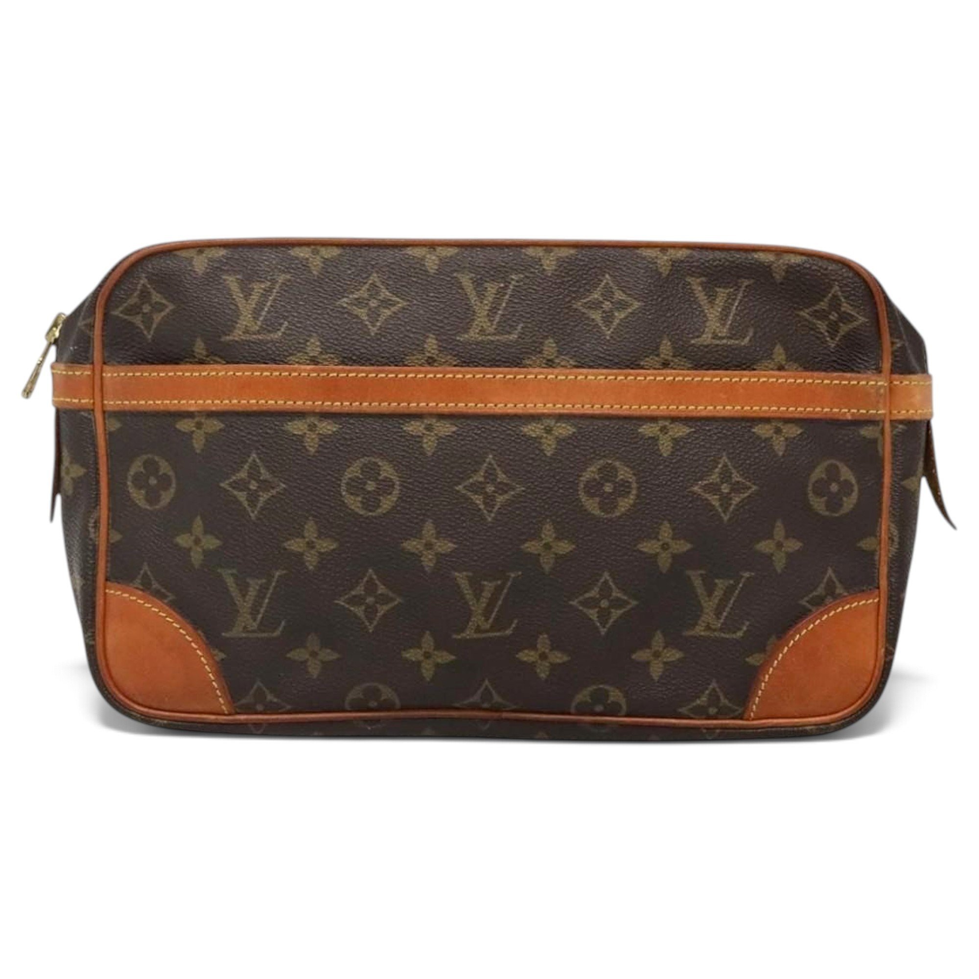 Leather clutch bag