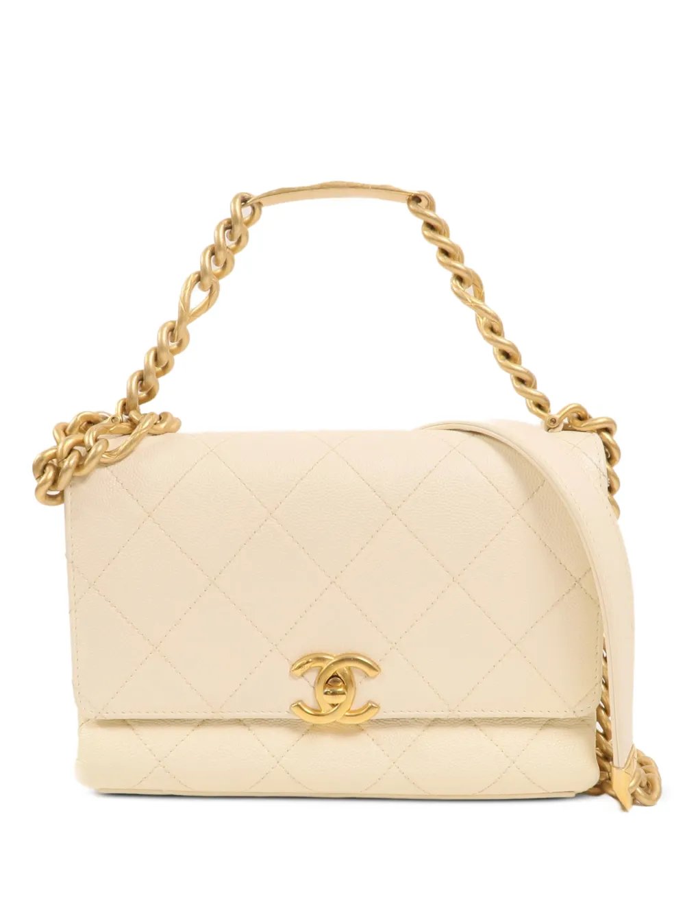CC turn-lock shoulder bag