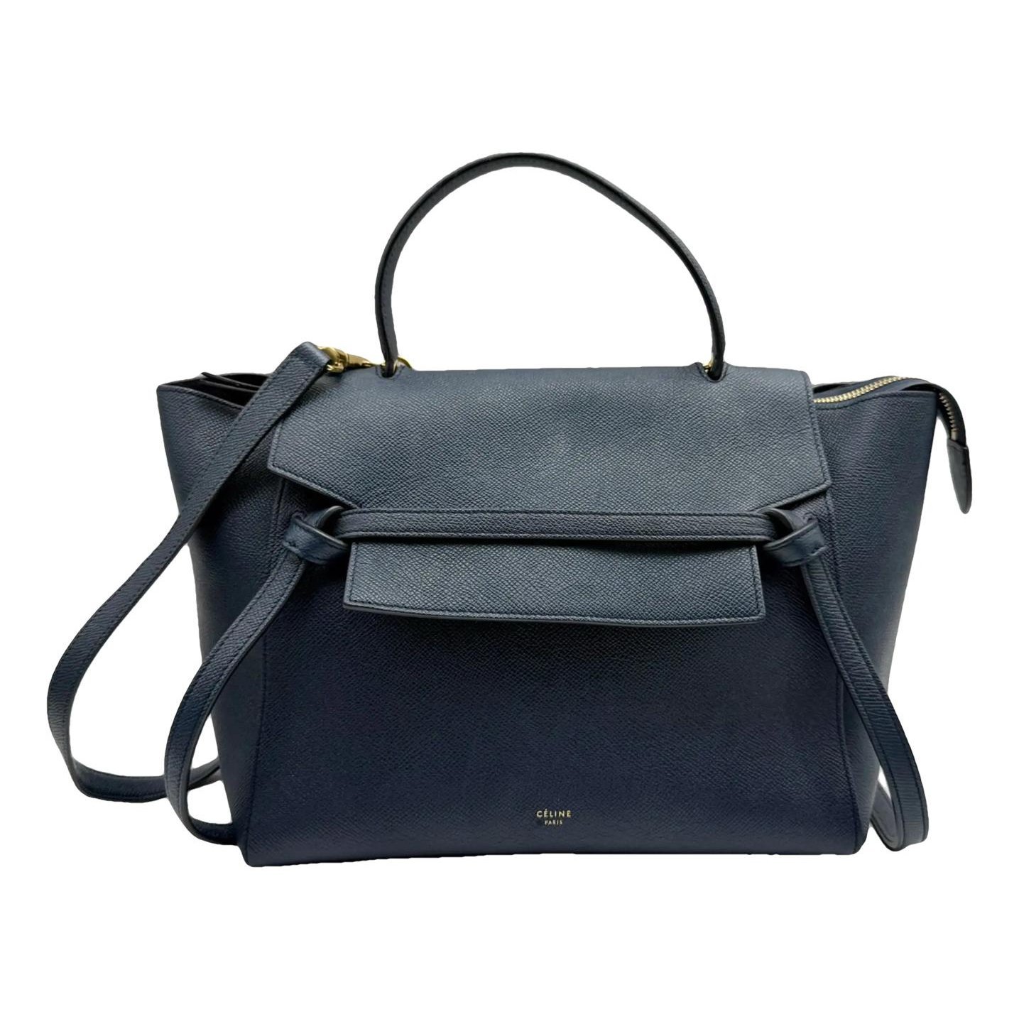 Belt leather handbag