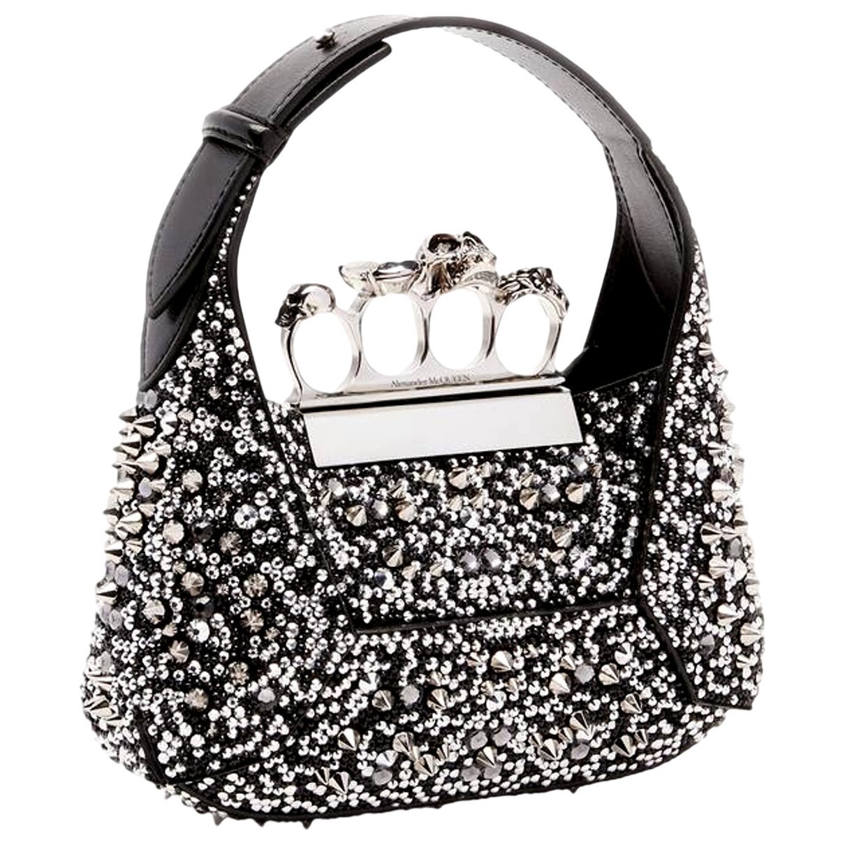 Skull leather crossbody bag