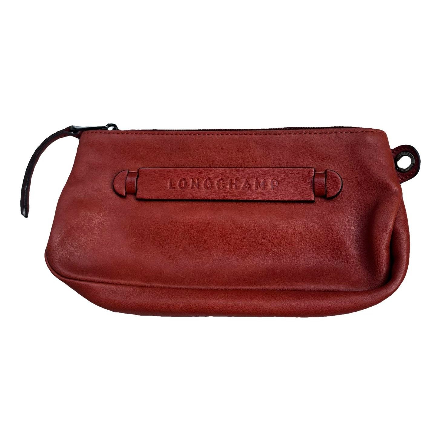 3D leather clutch bag