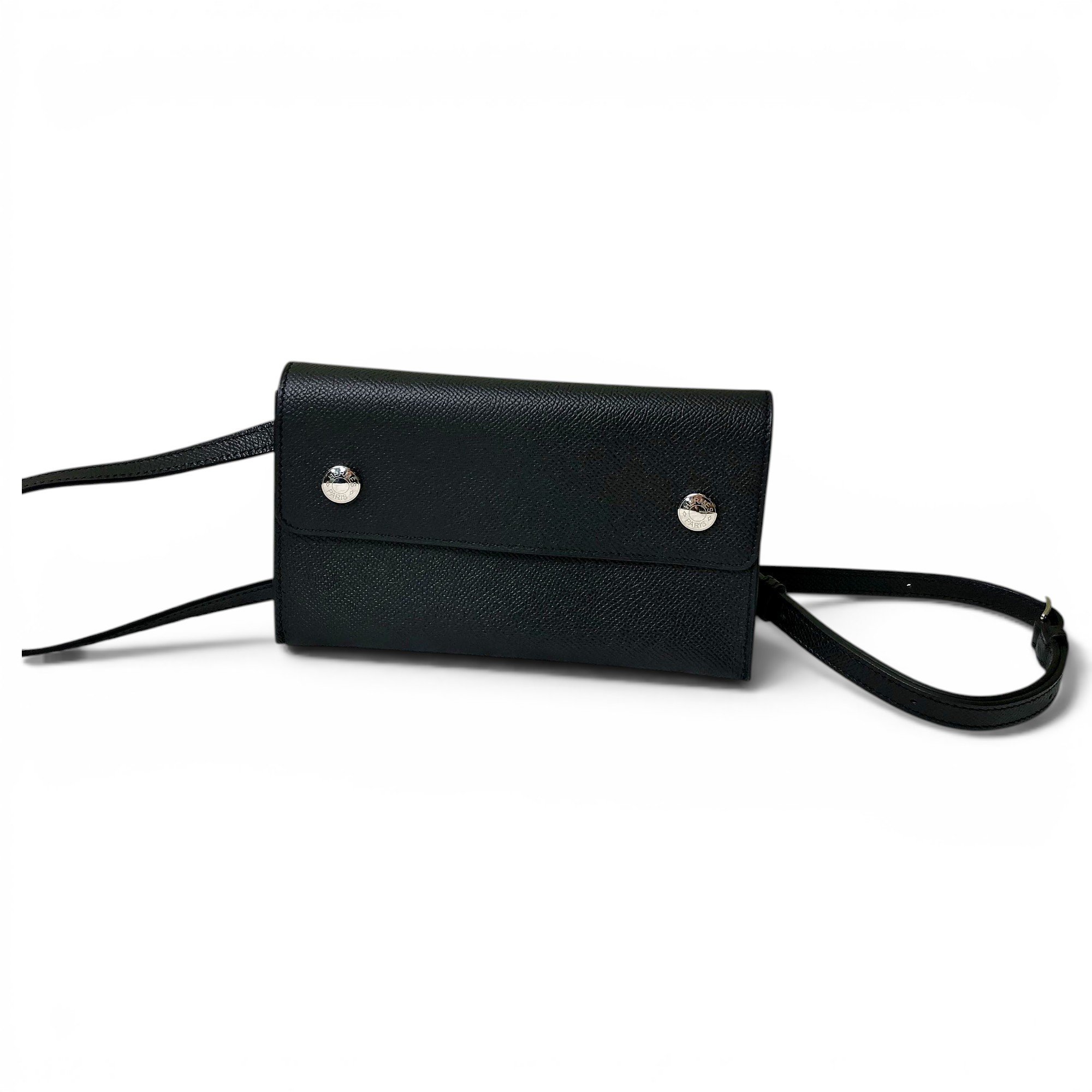 Hermesnap leather handbag