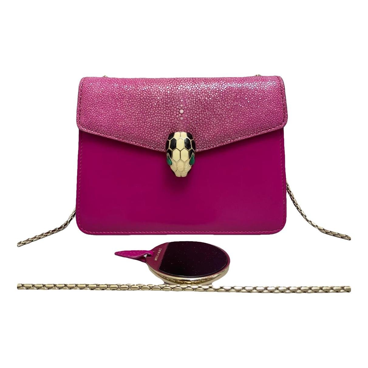 Serpenti leather handbag