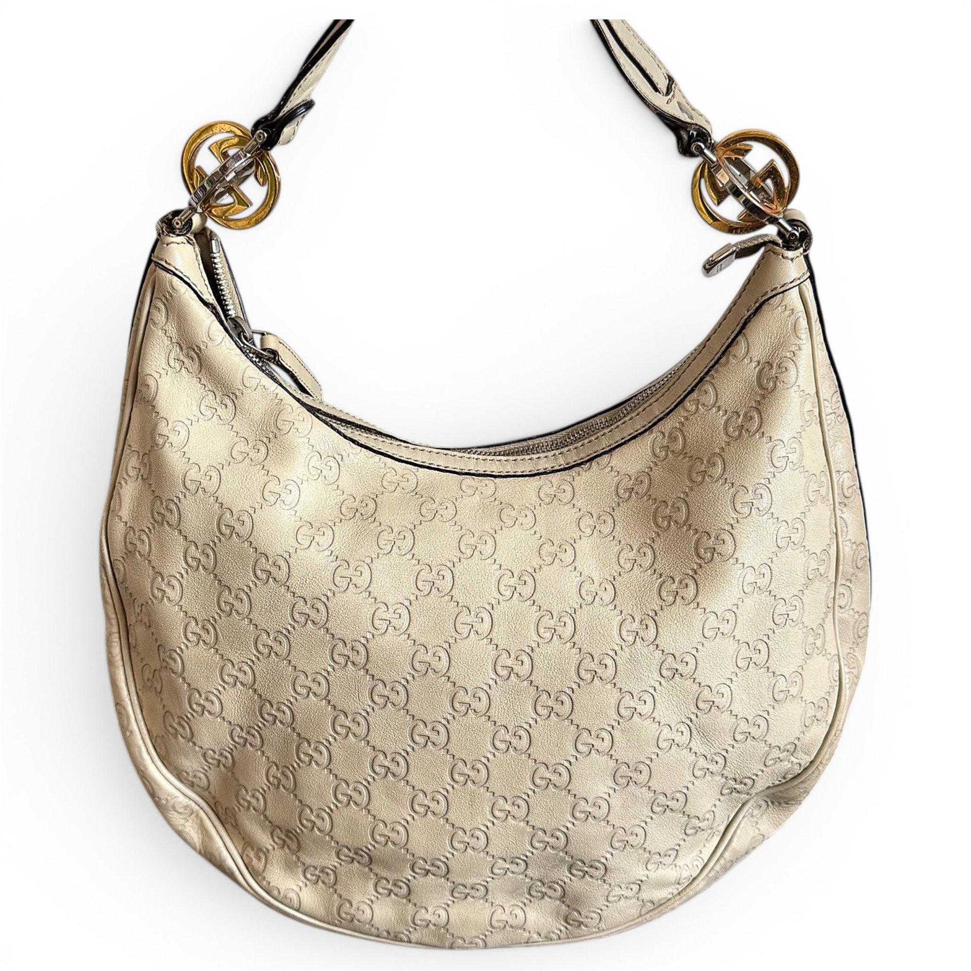 Gucci B leather handbag