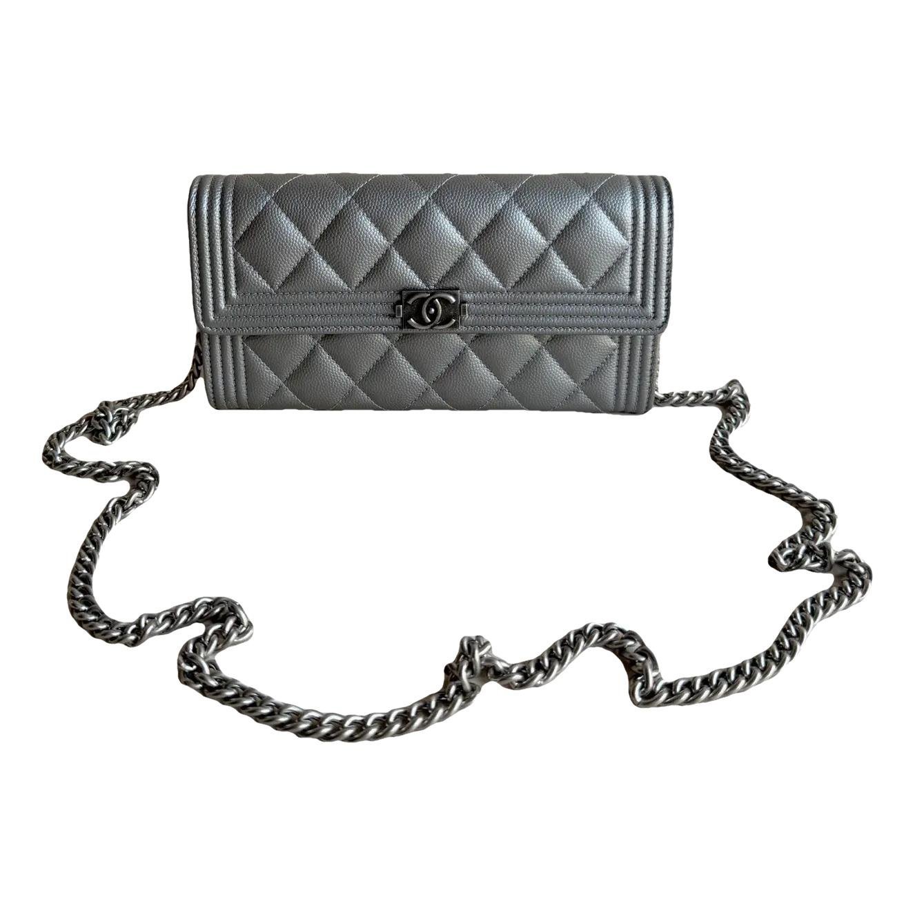 Wallet On Chain Boy leather handbag