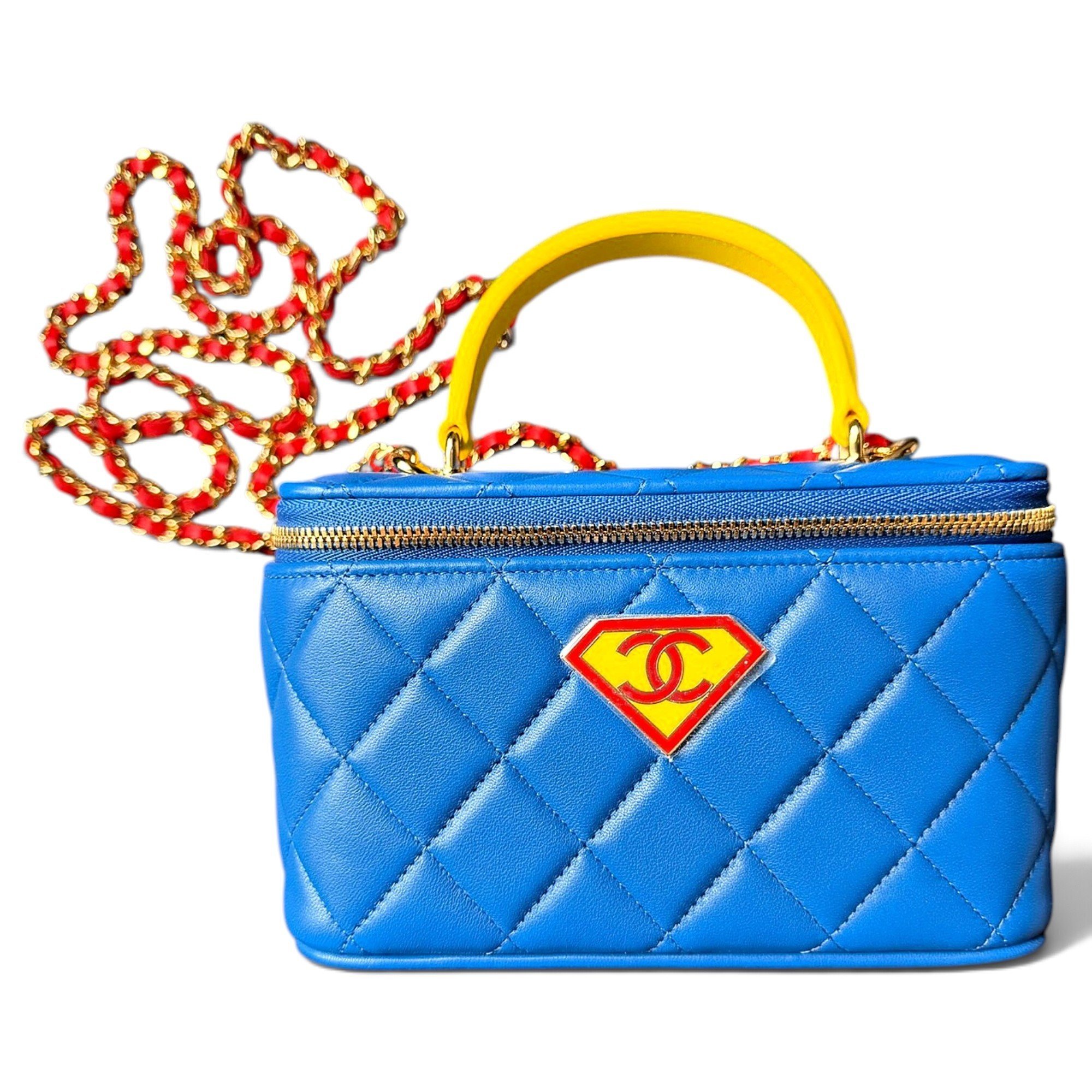 Vanity leather handbag