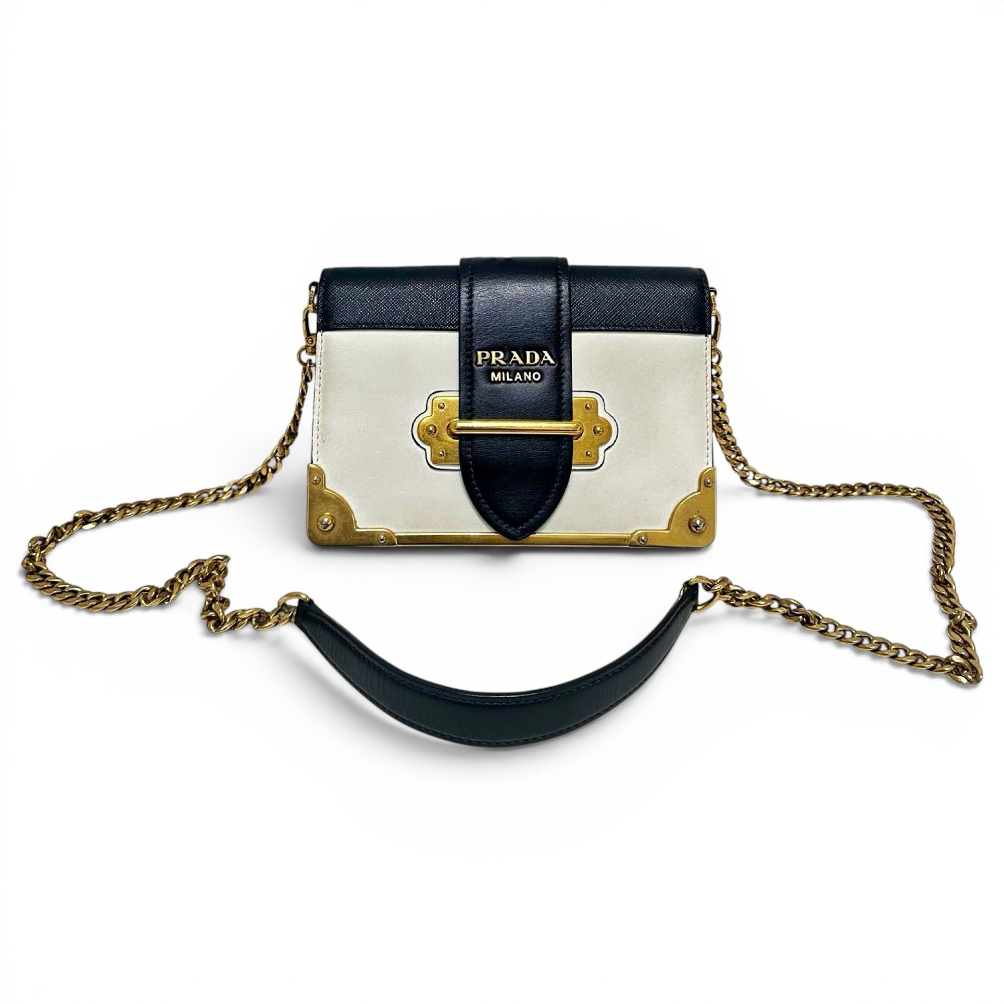 Cahier leather handbag