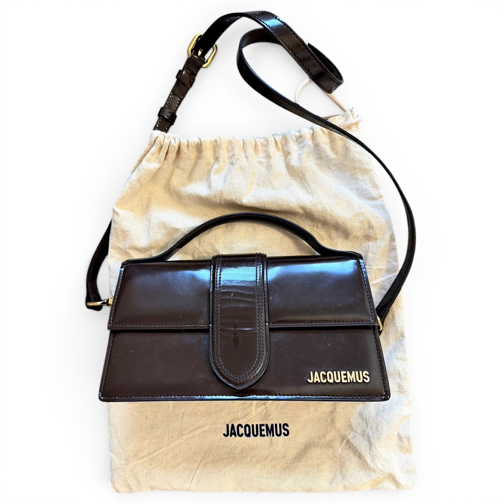 Jacquemus Le Bambino patent leather crossbody bag
