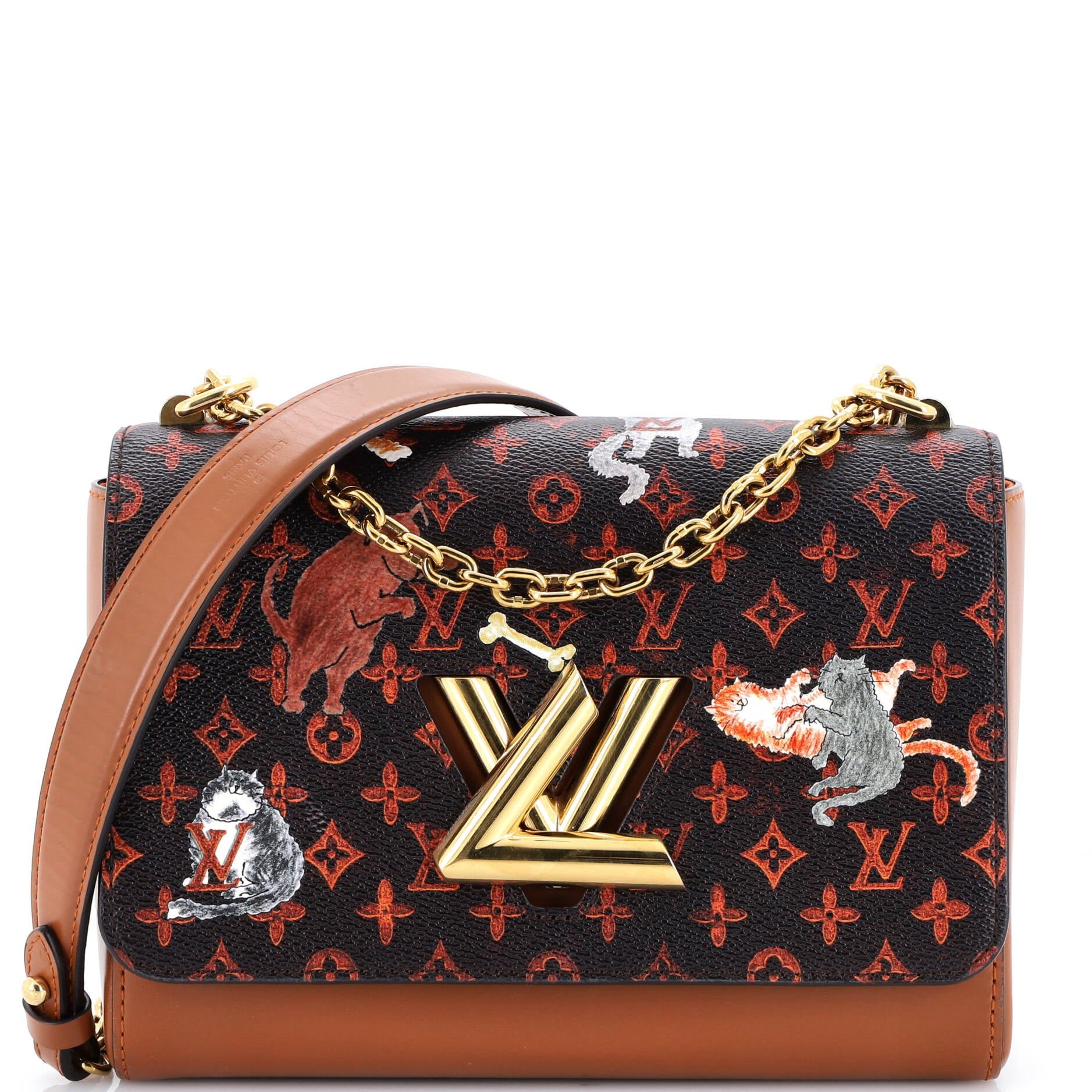 Twist Handbag Limited Edition Grace Coddington Catogram Canvas MM