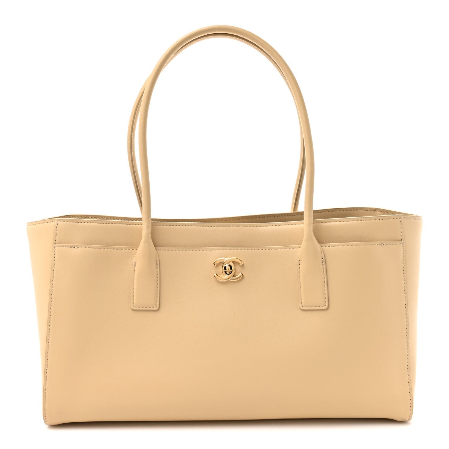 Chanel Calfskin Archetype Small Shopping Tote Beige