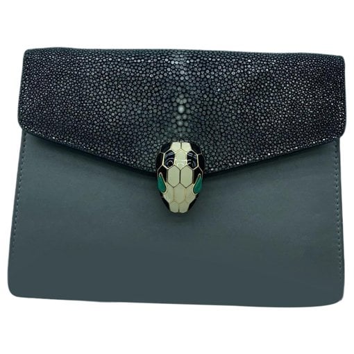 Serpenti leather handbag