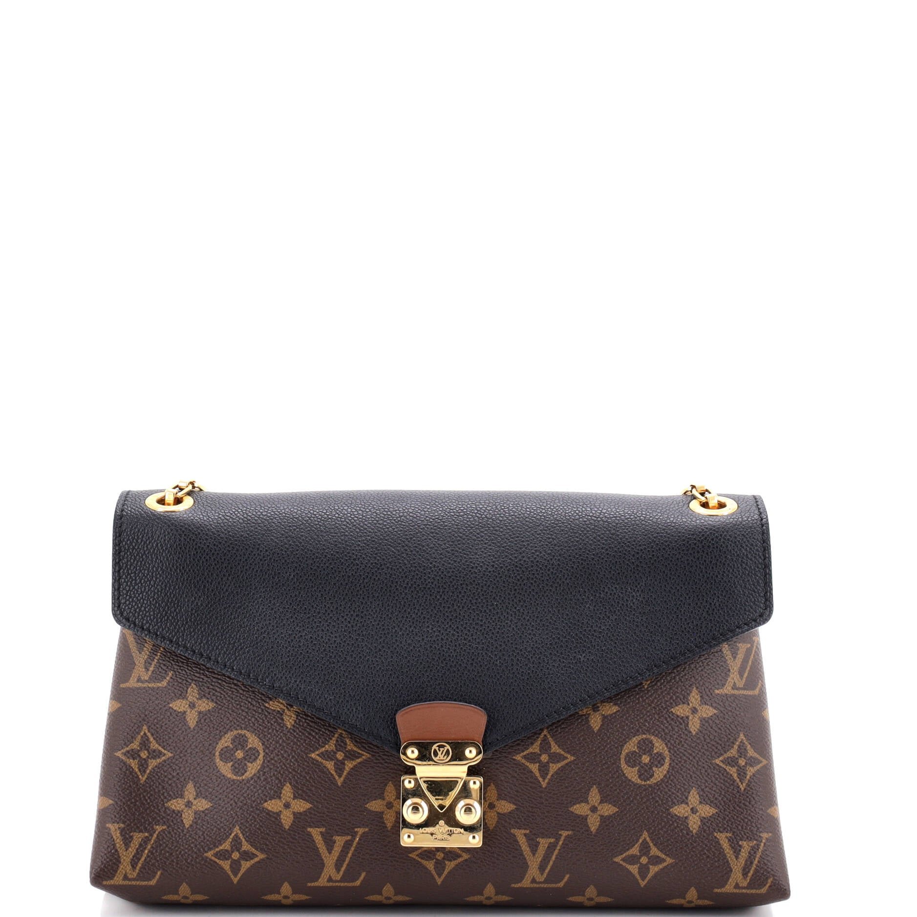 Pallas Chain Shoulder Bag Monogram Canvas and Calfskin