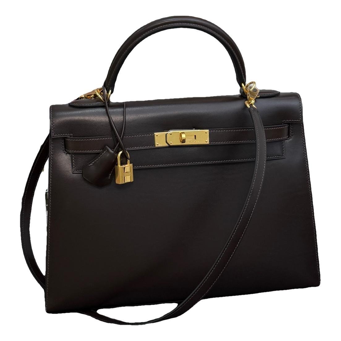 Kelly 32 leather handbag