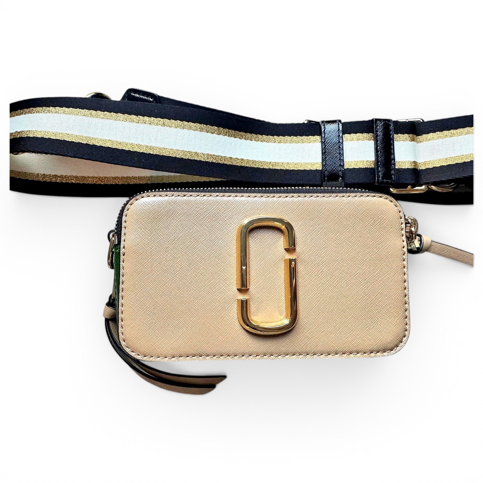 Snapshot leather clutch bag
