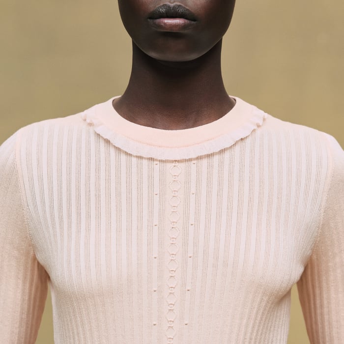Rose Palomino Long-sleeve Sweater