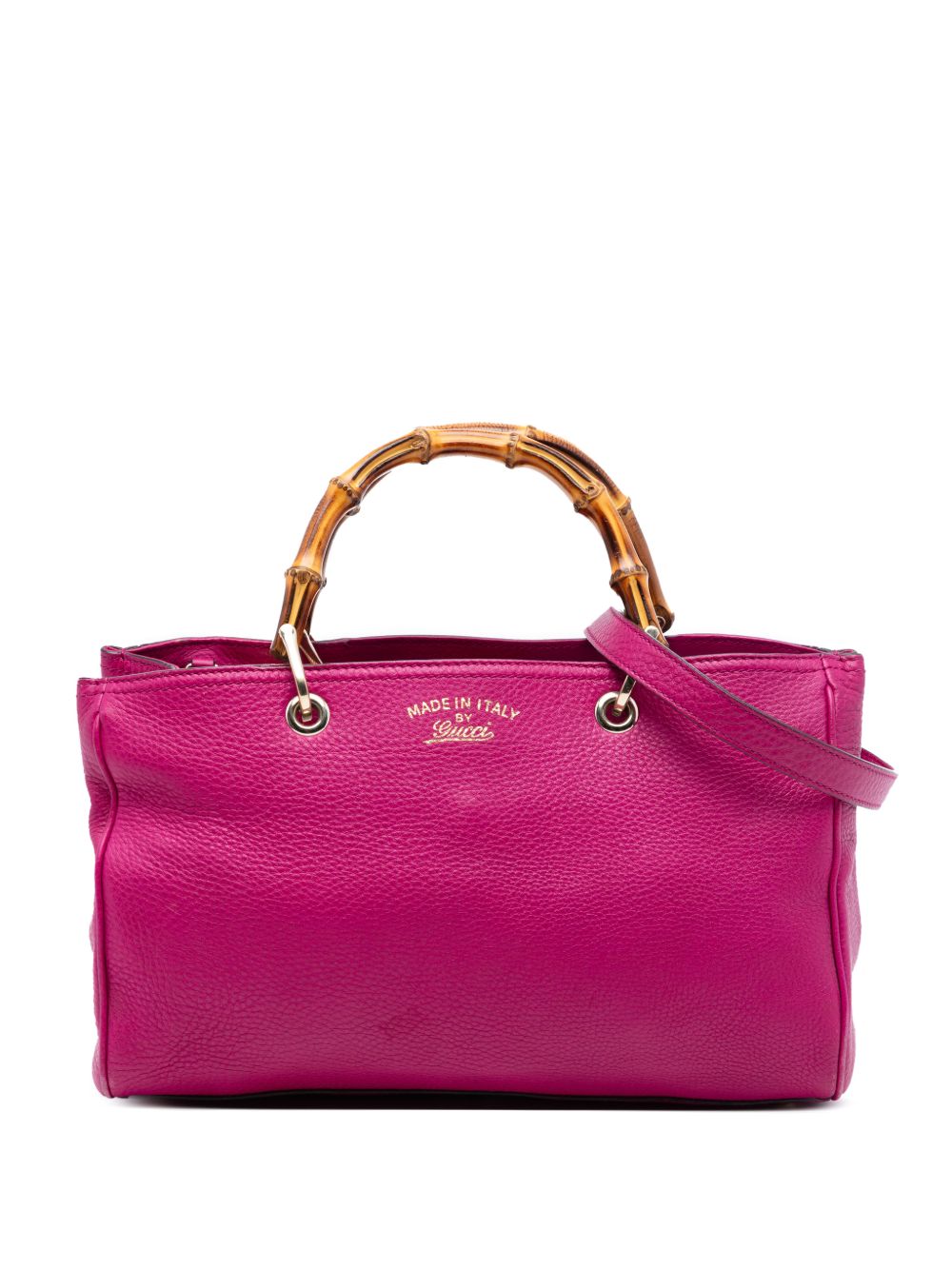 2016-2026 Medium Calfskin Bamboo Shopper satchel