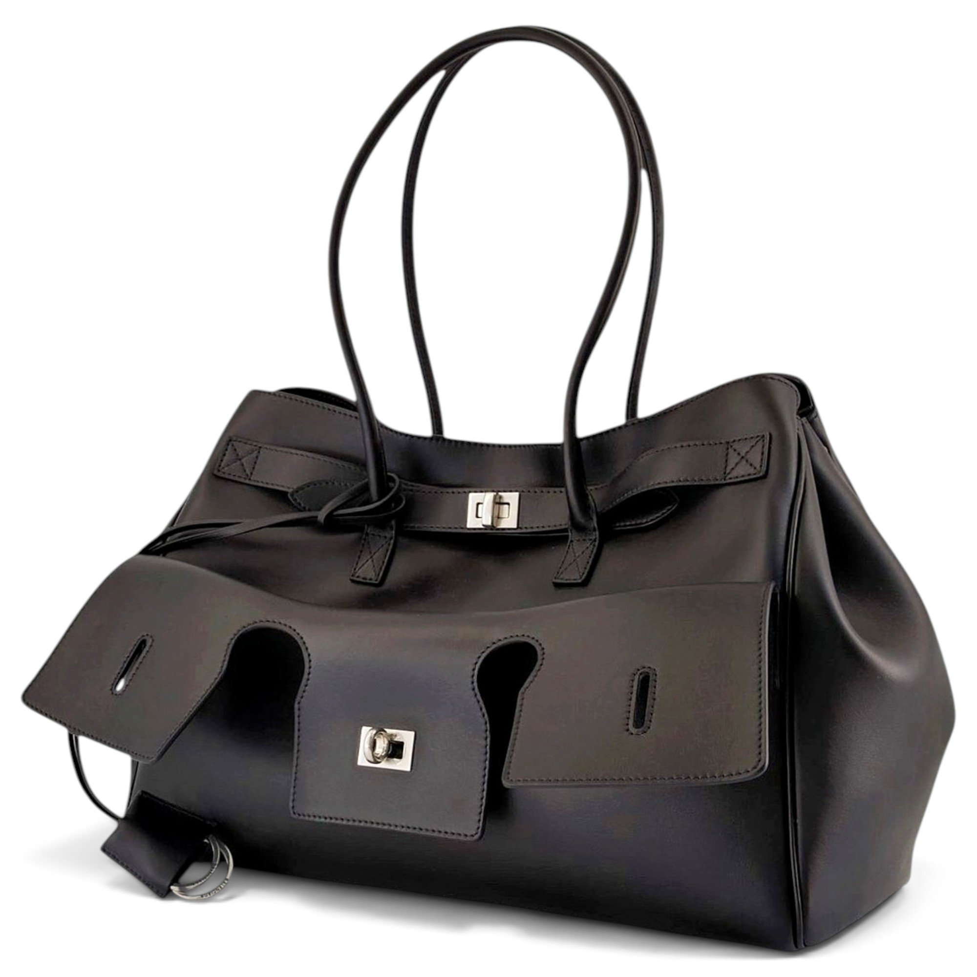 Balenciaga Carry All Bel Air leather handbag