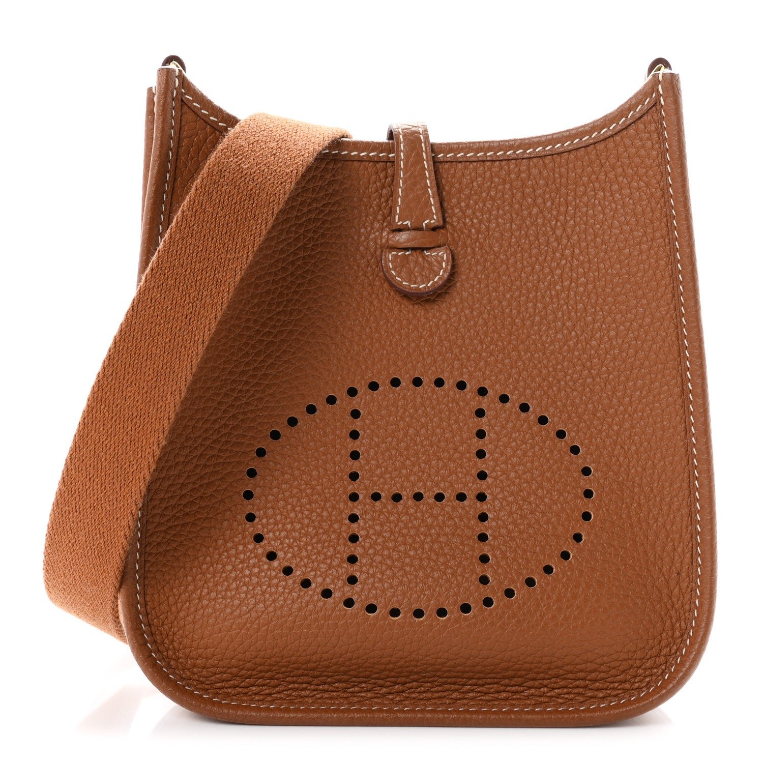 Hermes Taurillon Clemence Evelyne TPM Gold