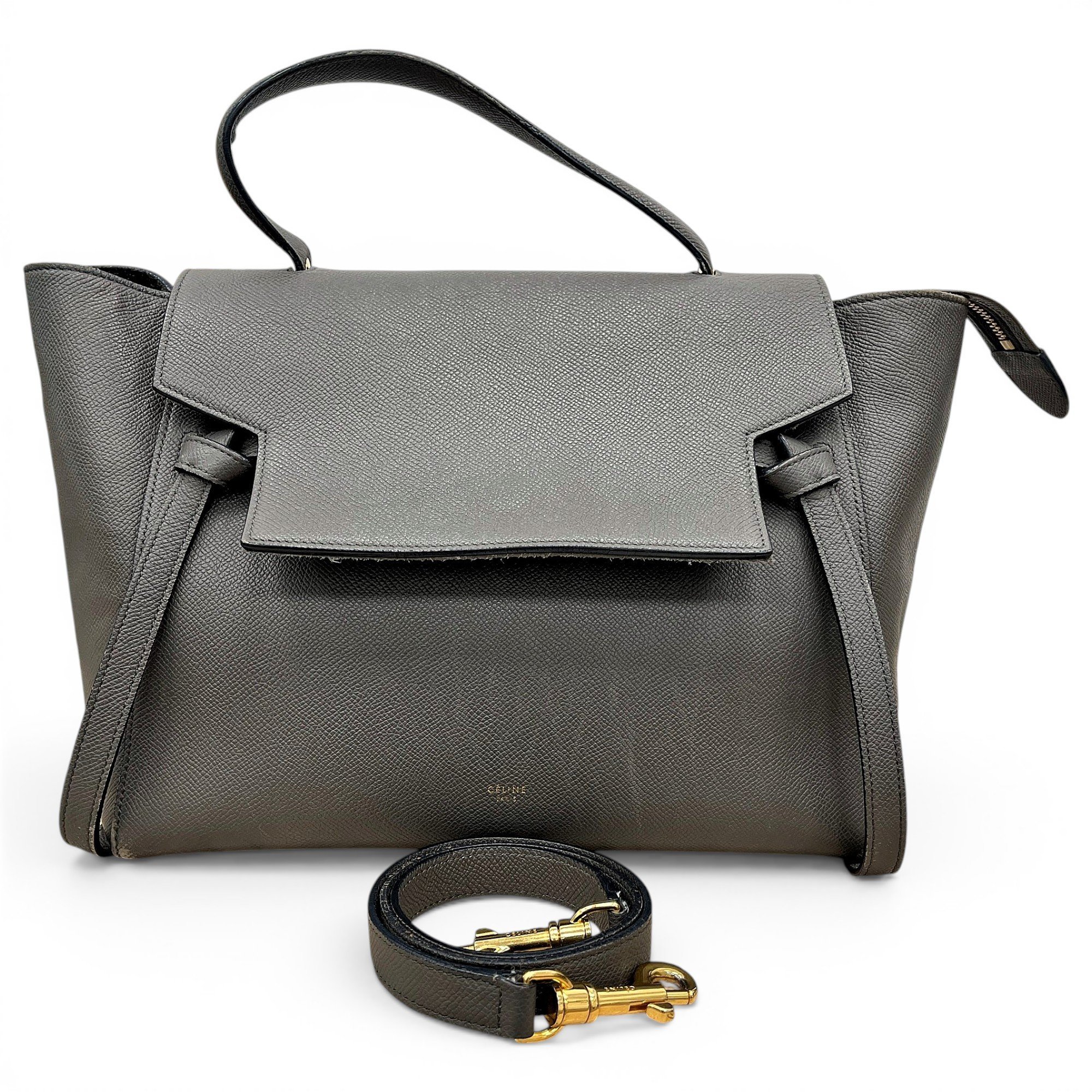 Belt leather handbag
