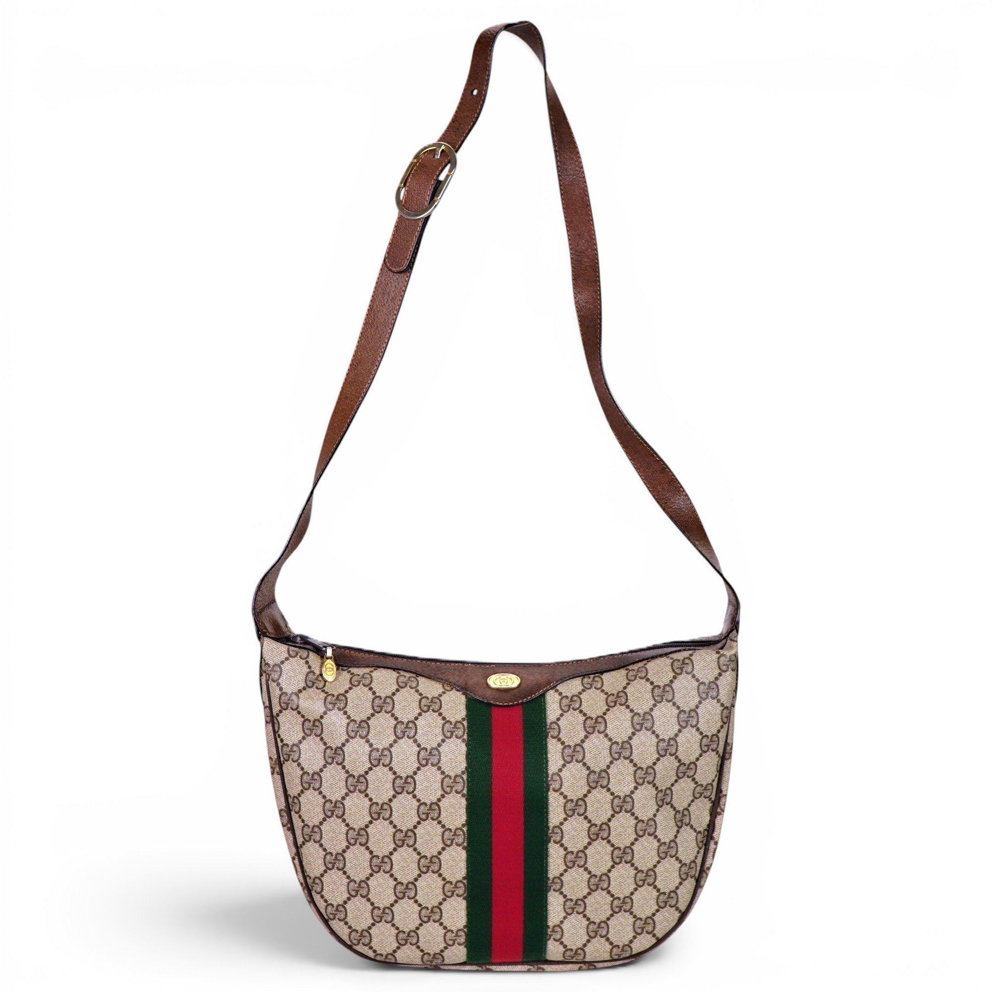 Ophidia Hobo leather crossbody bag