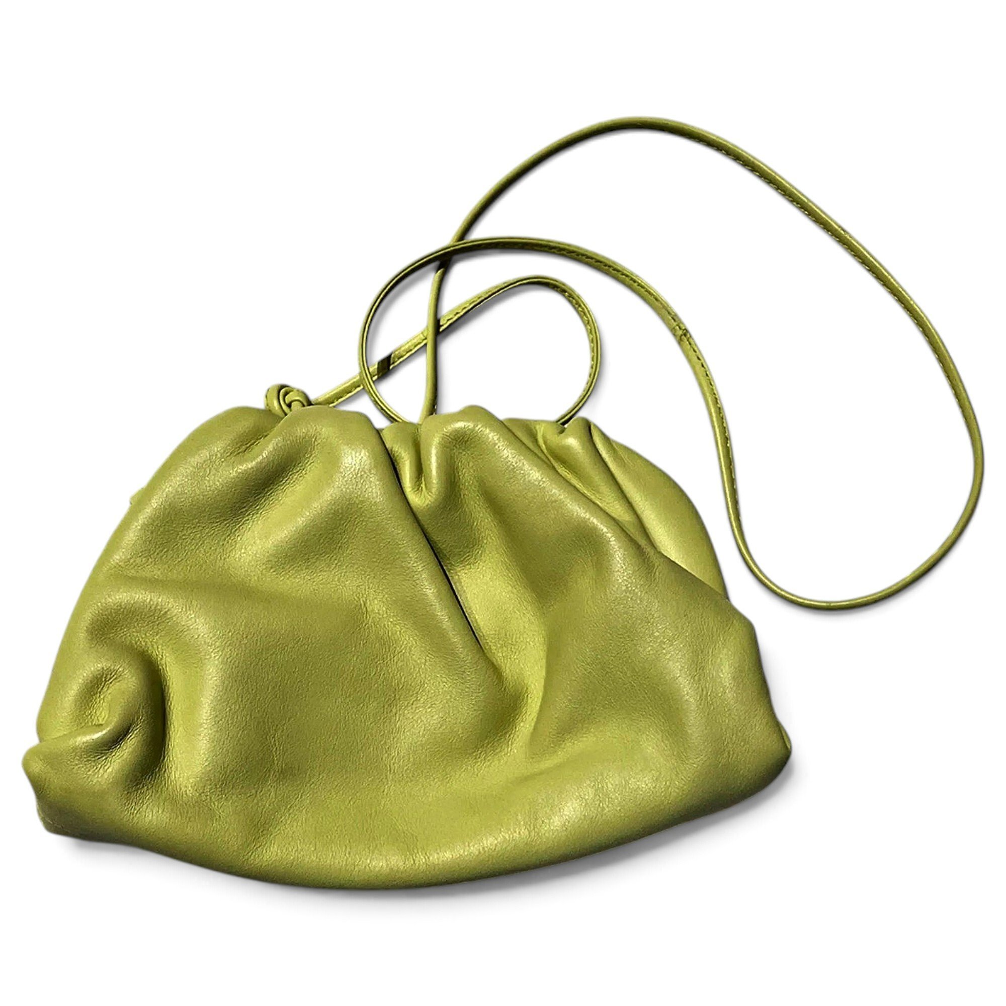 Pouch leather handbag