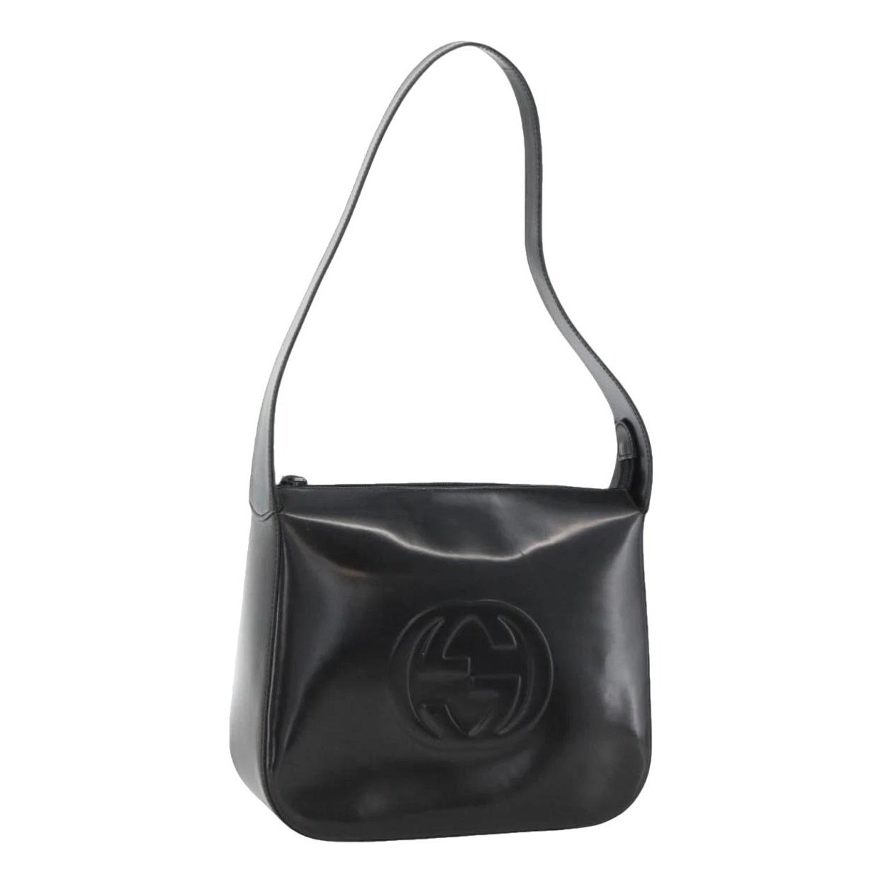 Patent leather handbag