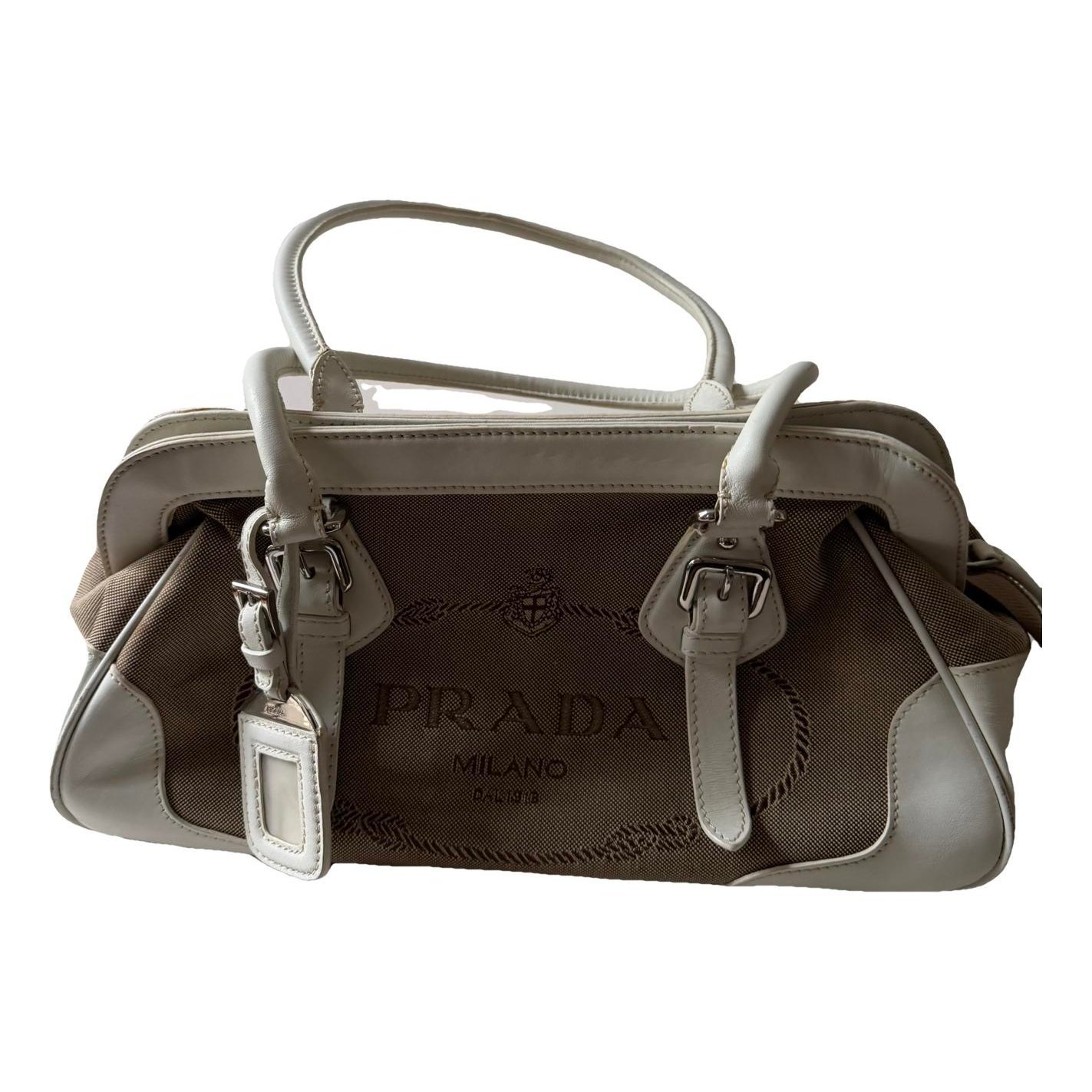 Bowling leather handbag