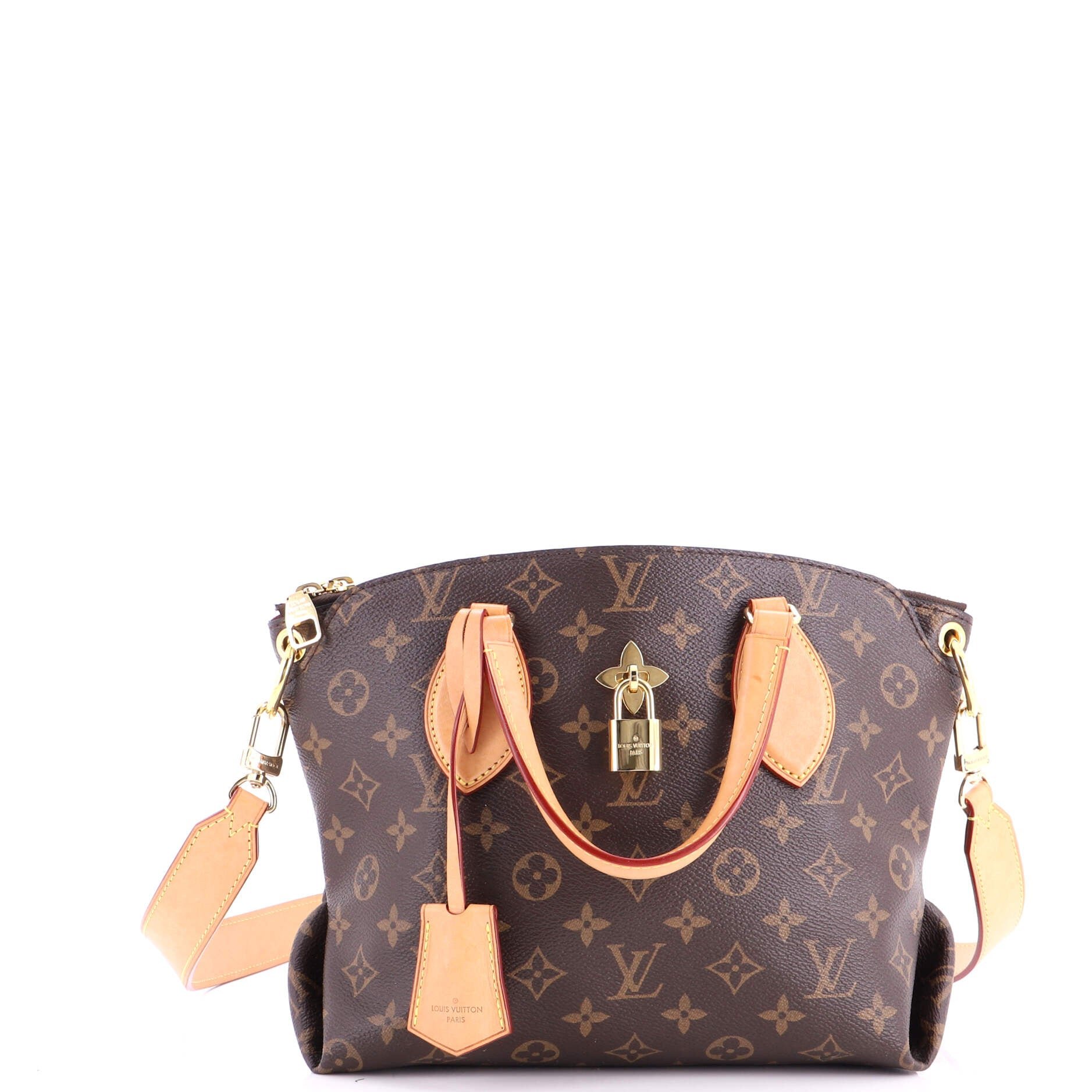Flower Zipped Tote Monogram Canvas MM