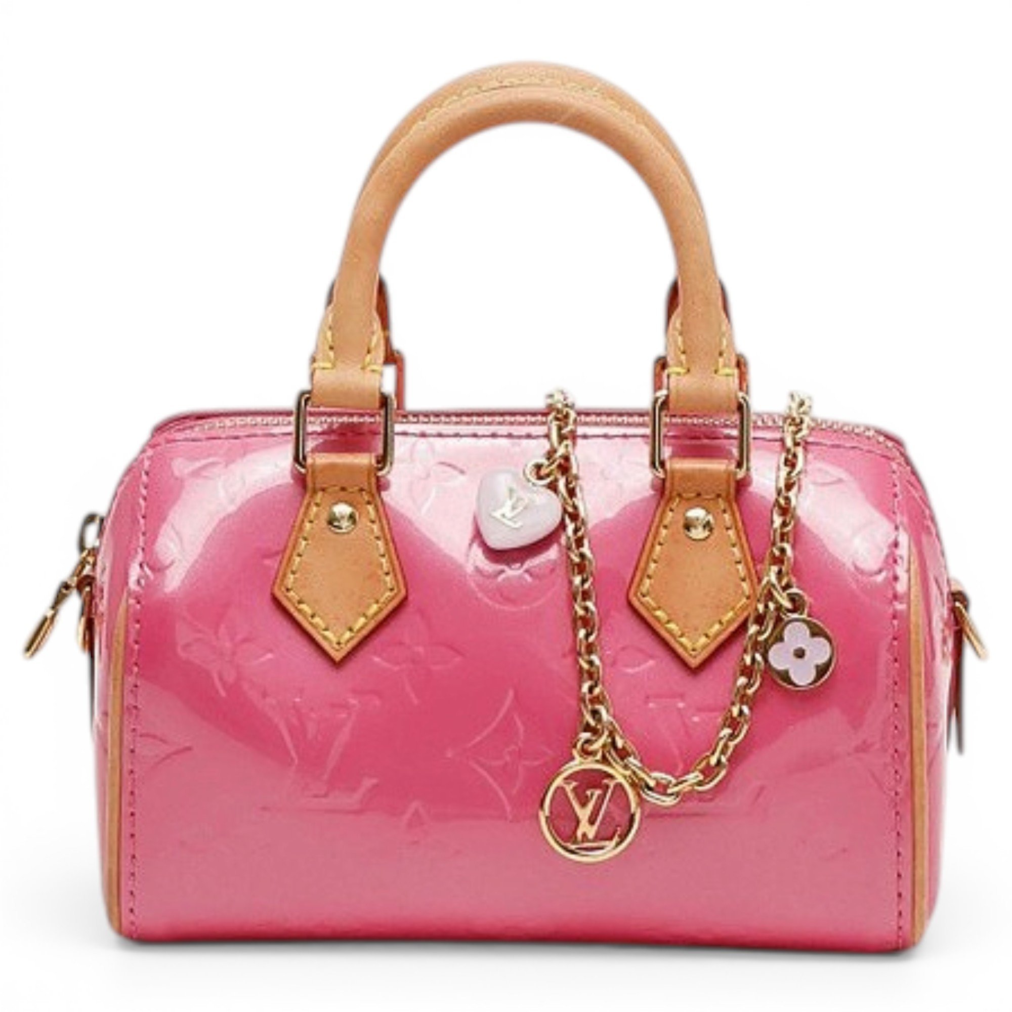 Louis Vuitton Nano Speedy / Mini HL patent leather handbag