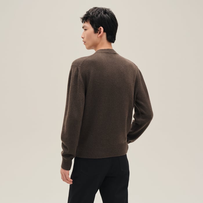 Café Cashmere "Cheval Tangram" Crewneck Sweater