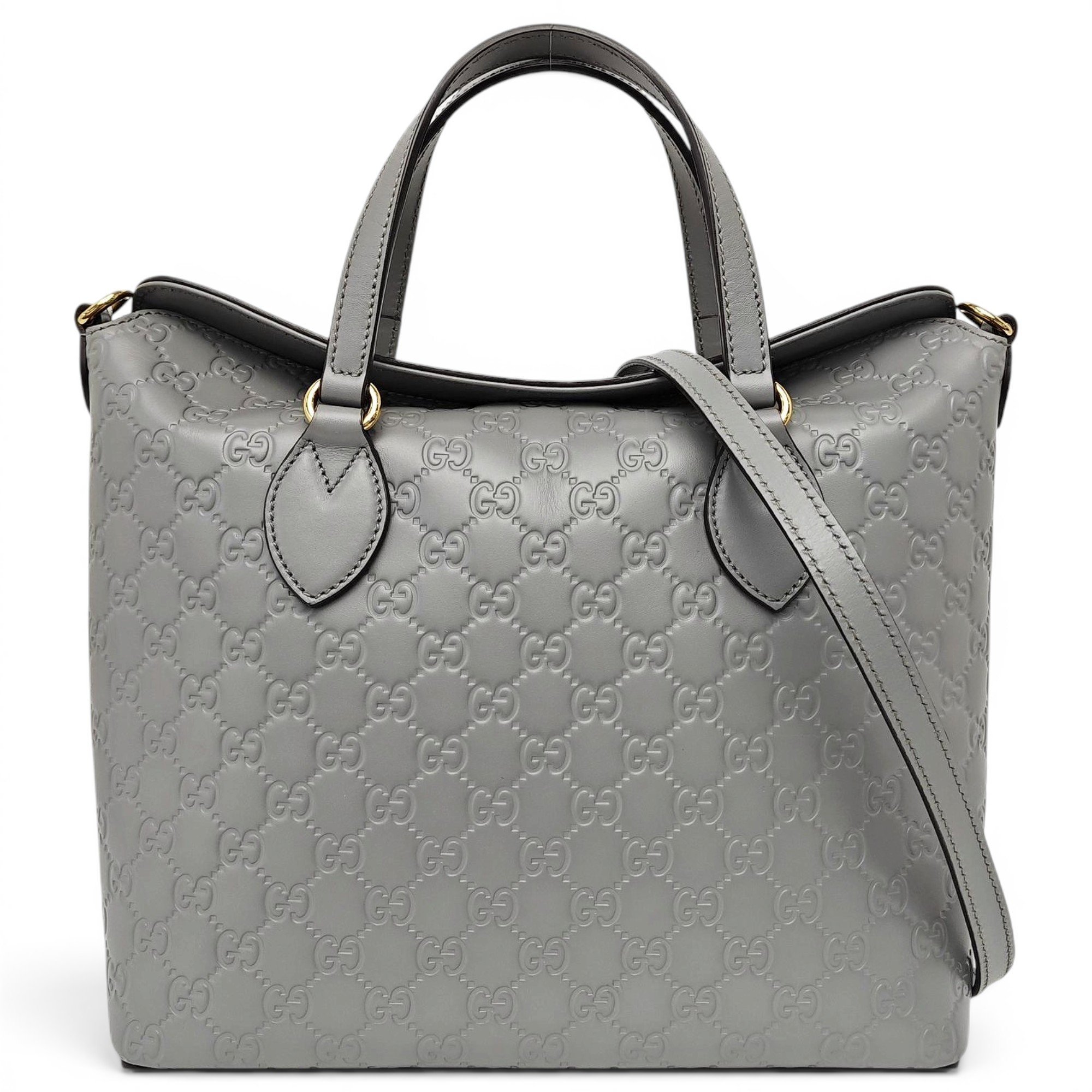 Ophidia Top Handle leather handbag