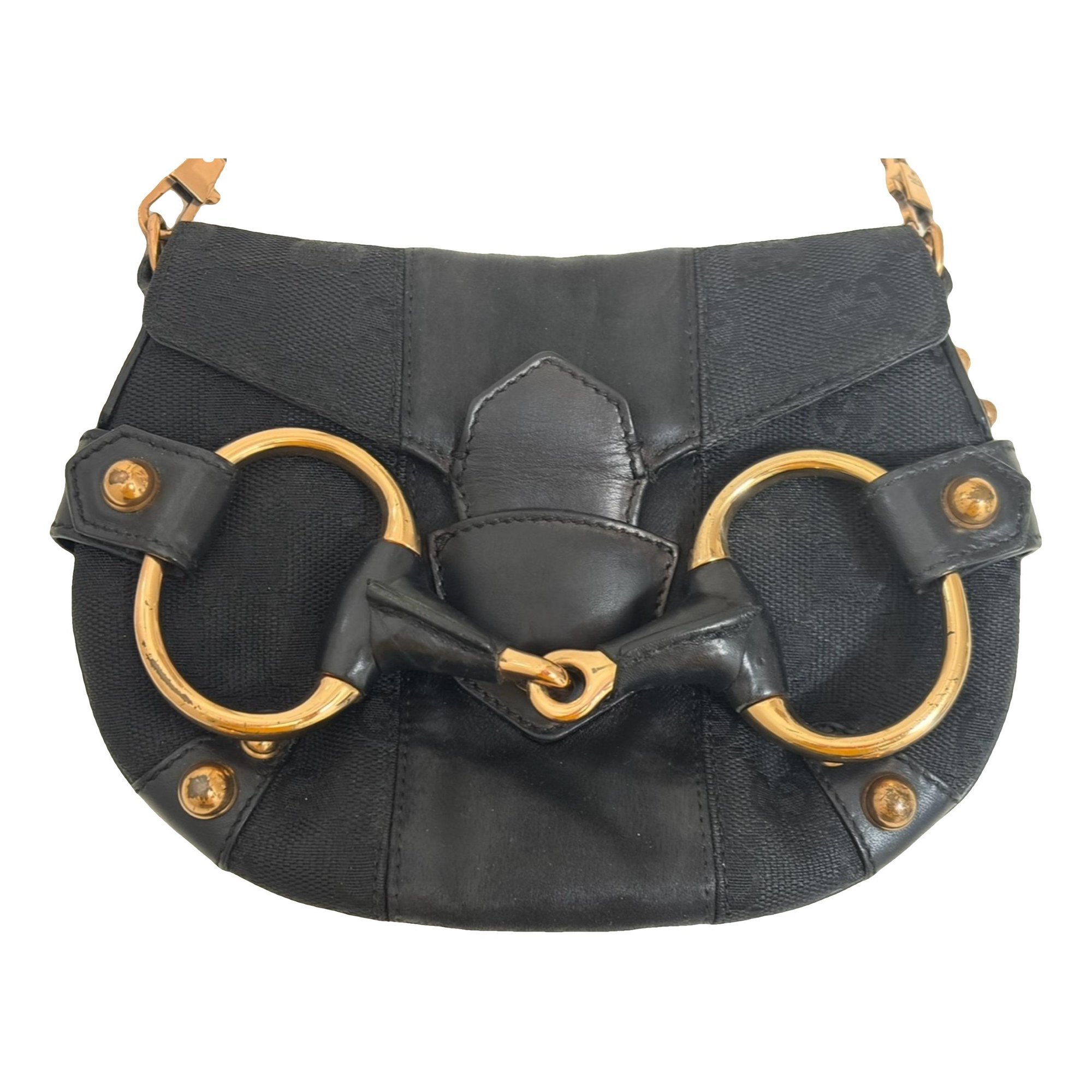 Horsebit Chain leather handbag