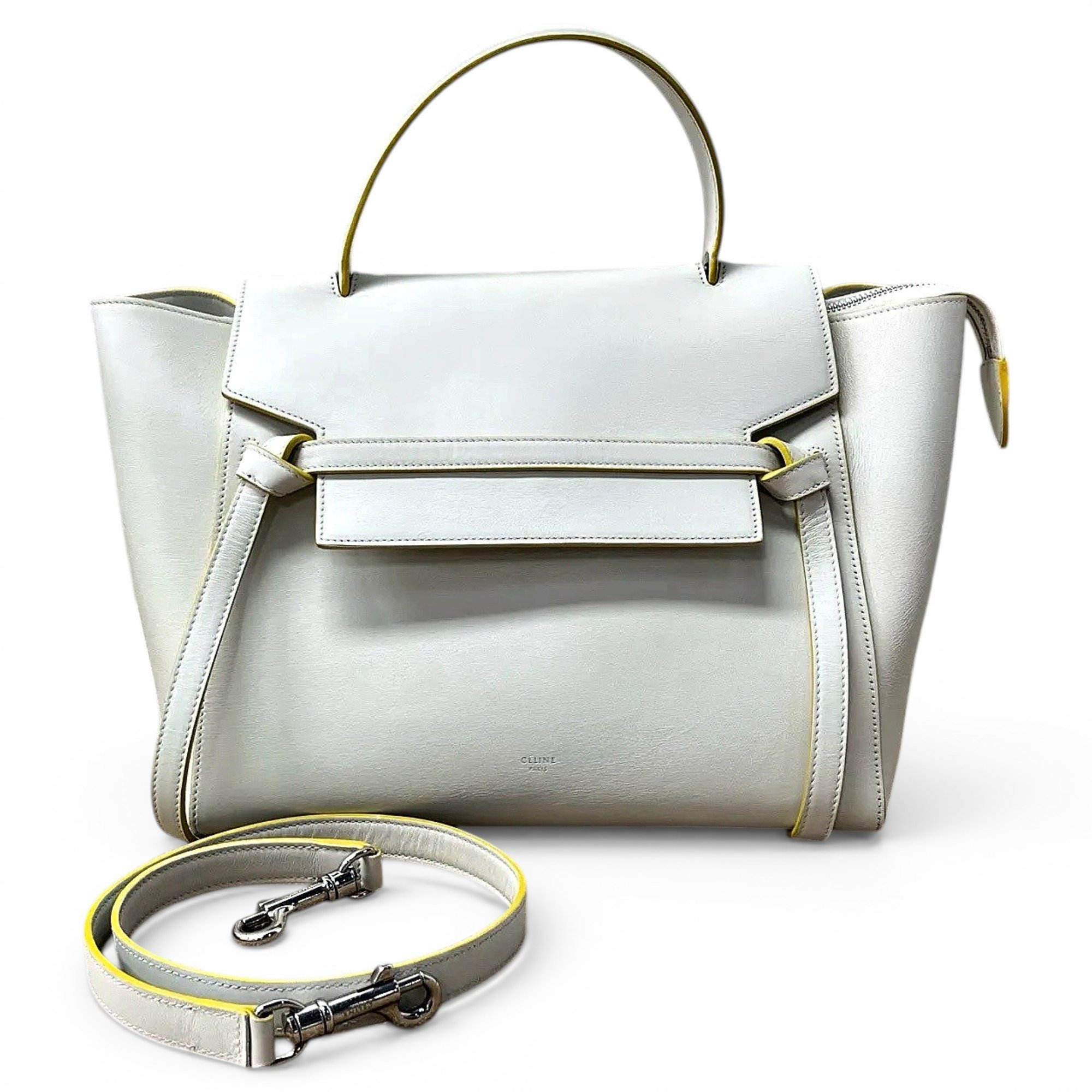Belt leather handbag