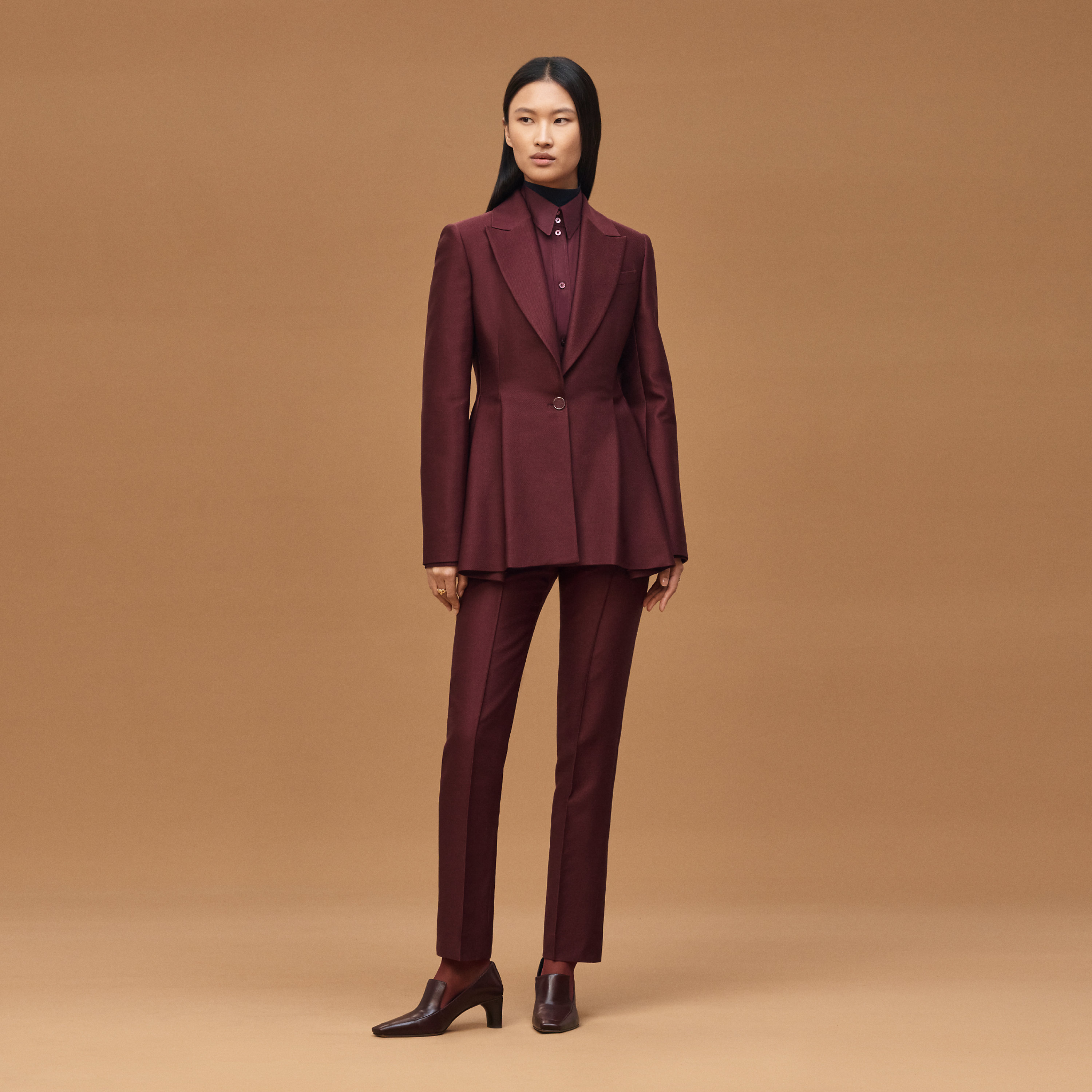 Wraparound suit jacket
