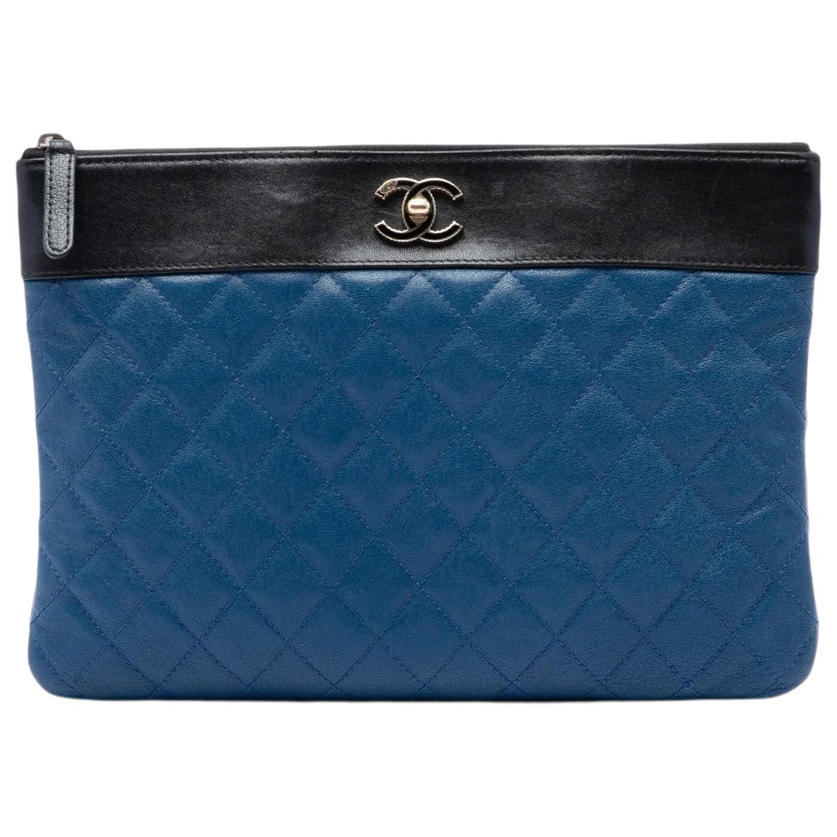 Mademoiselle leather clutch bag