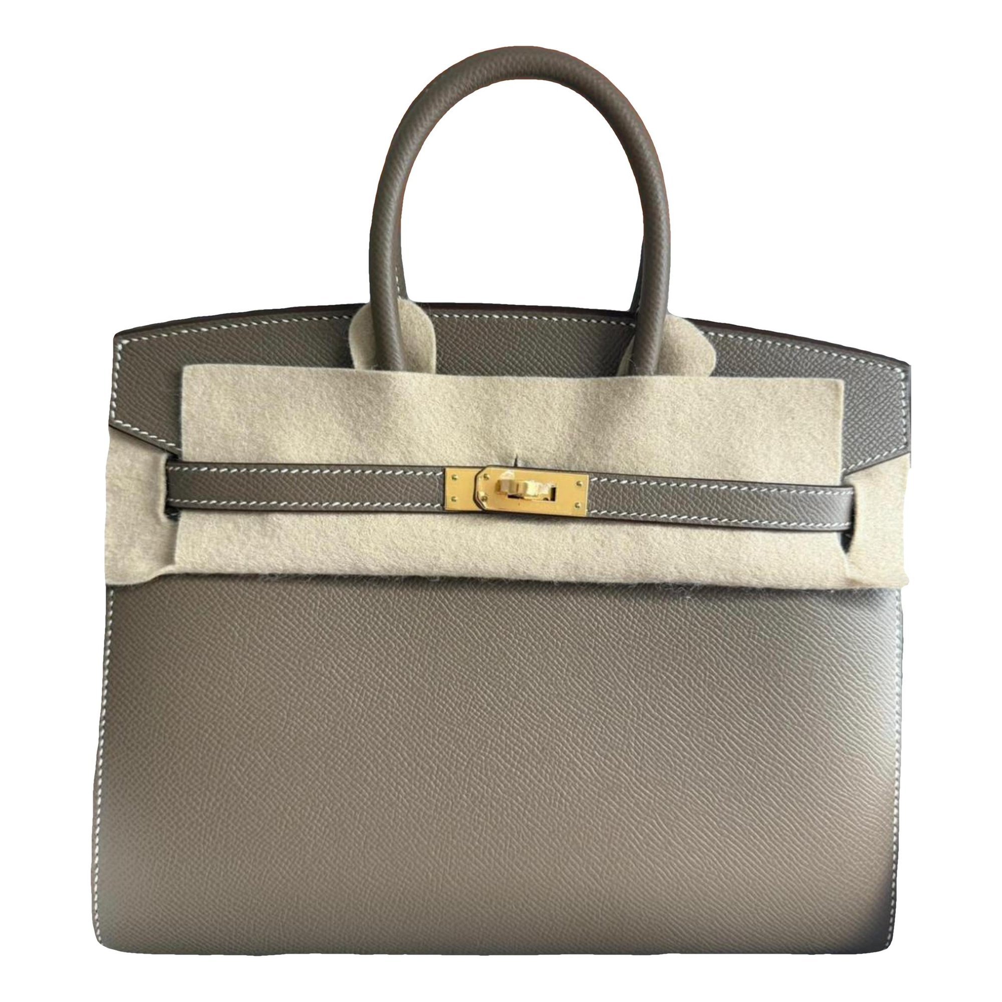 Birkin 25 leather handbag