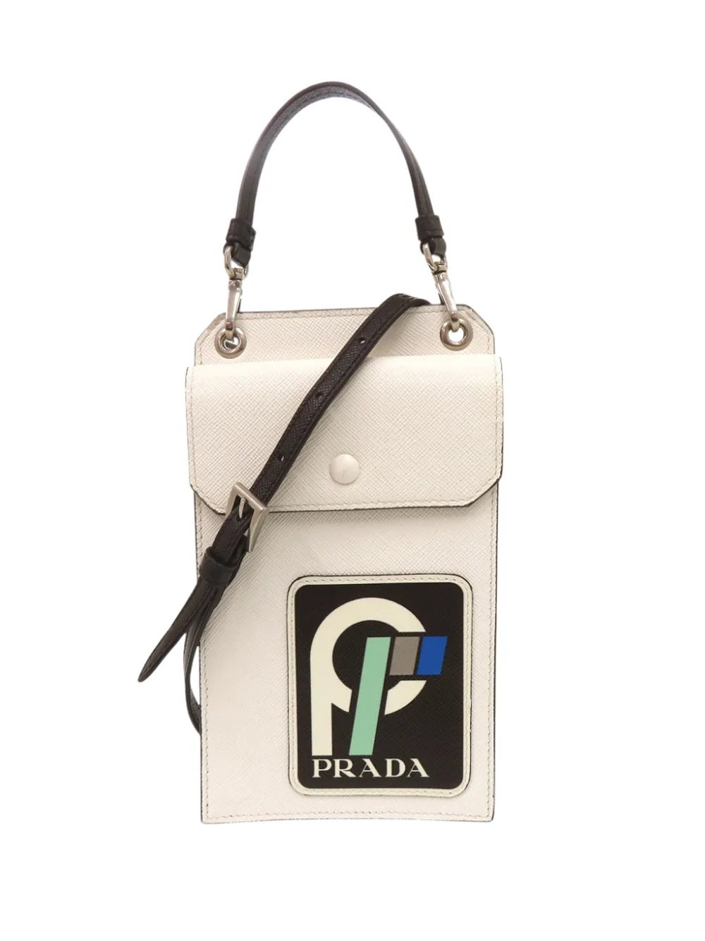 2000-2026 Saffiano Patch Phone Holder satchel