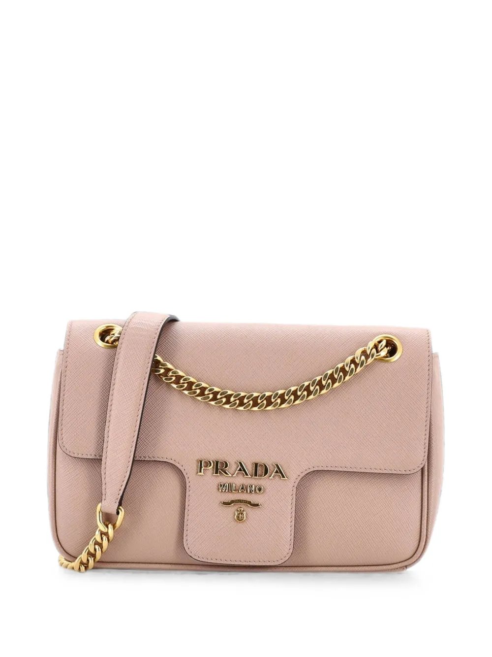 Pattina Flap Shoulder Bag Saffiano Leather Small crossbody bag