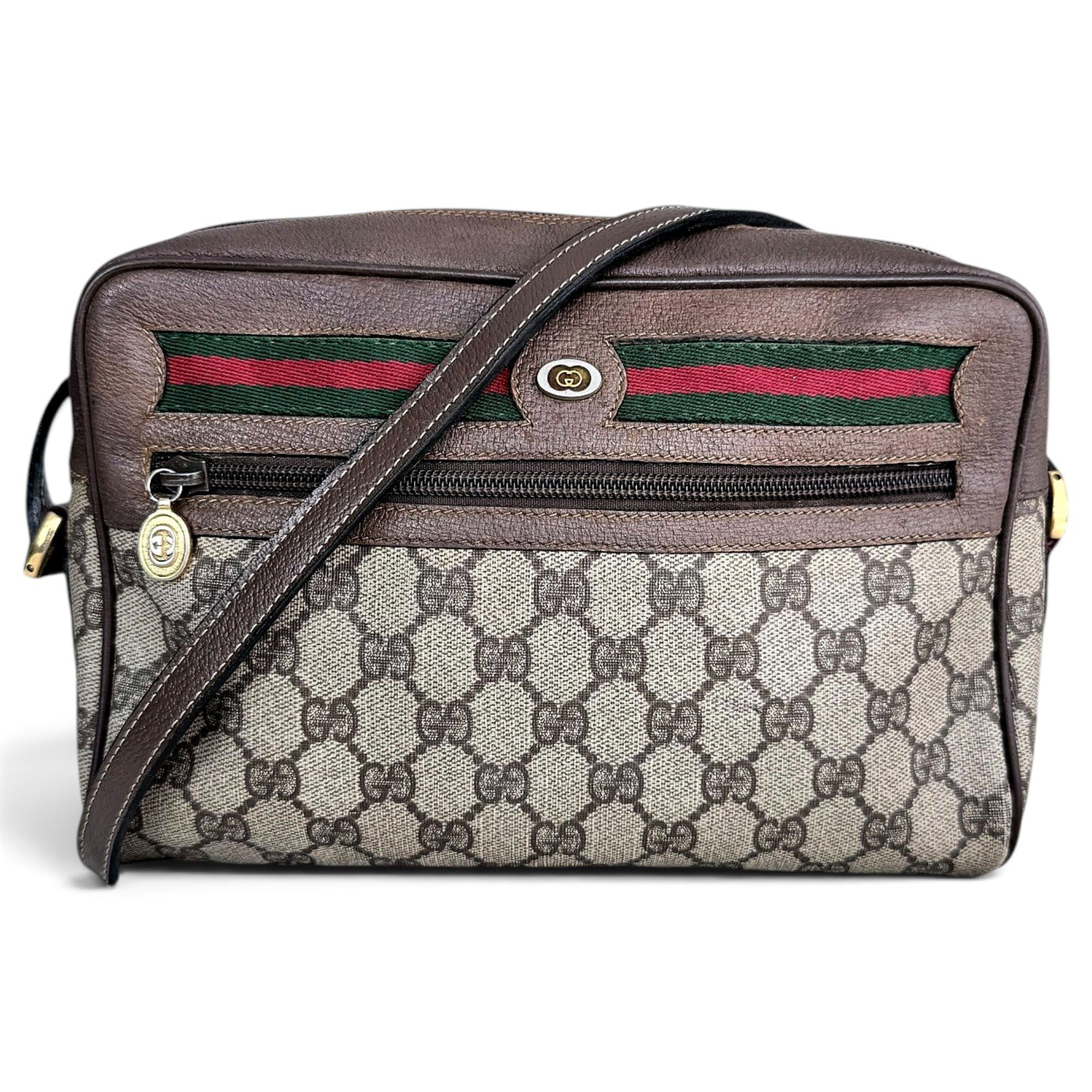Ophidia leather crossbody bag