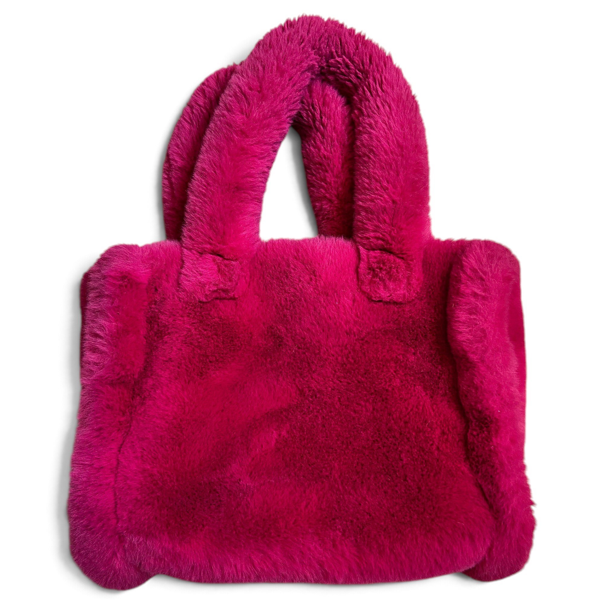 Faux fur tote
