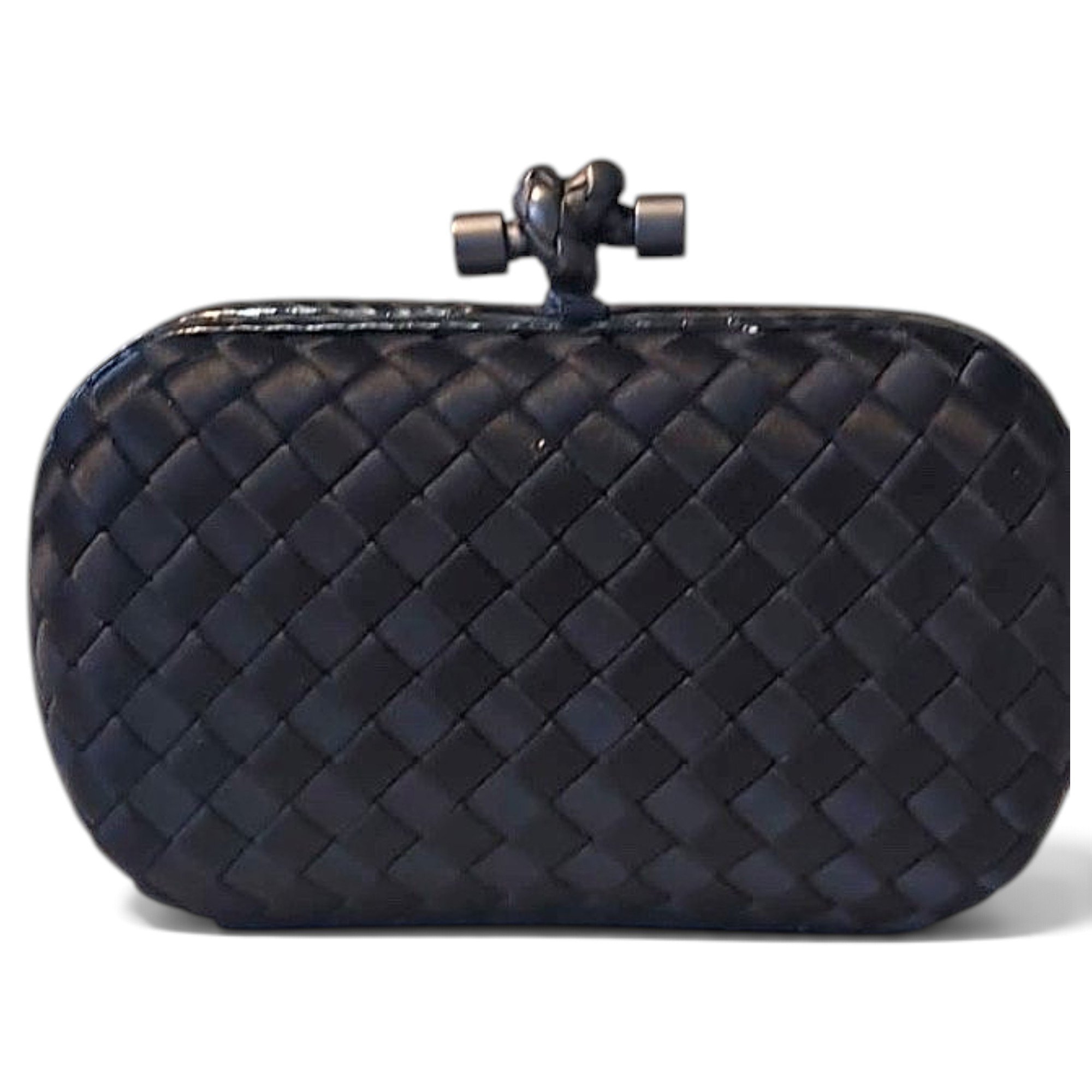 Pochette Knot leather clutch bag