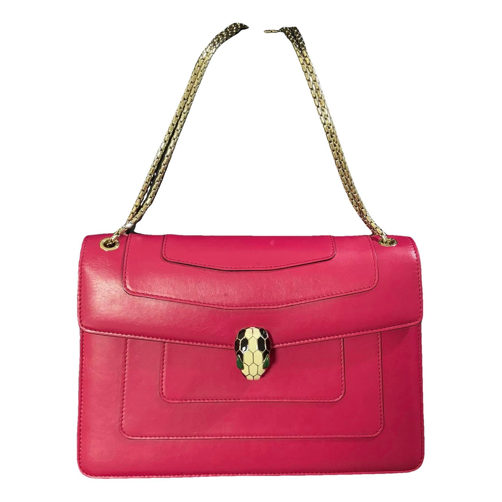 Serpenti leather handbag