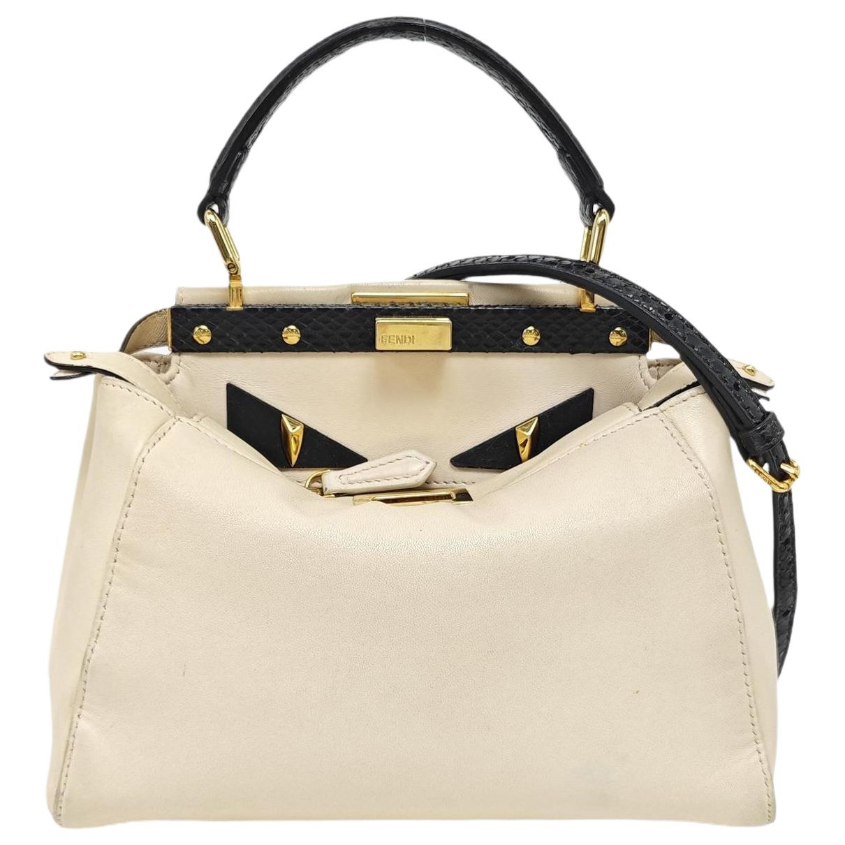 Peekaboo leather handbag