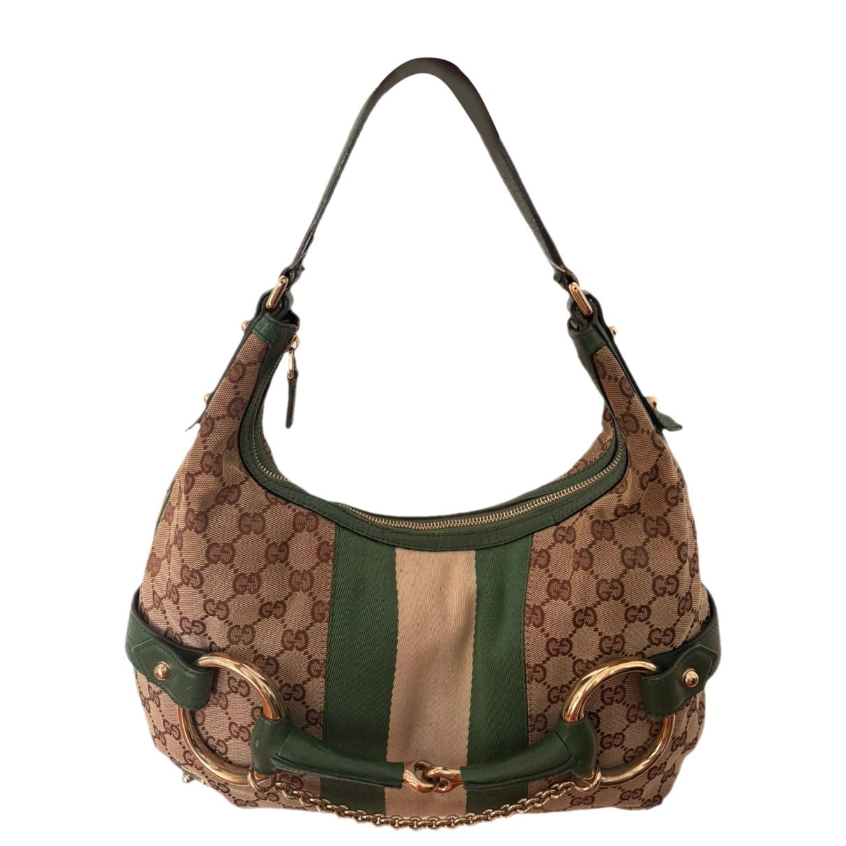 Horsebit Chain cloth handbag