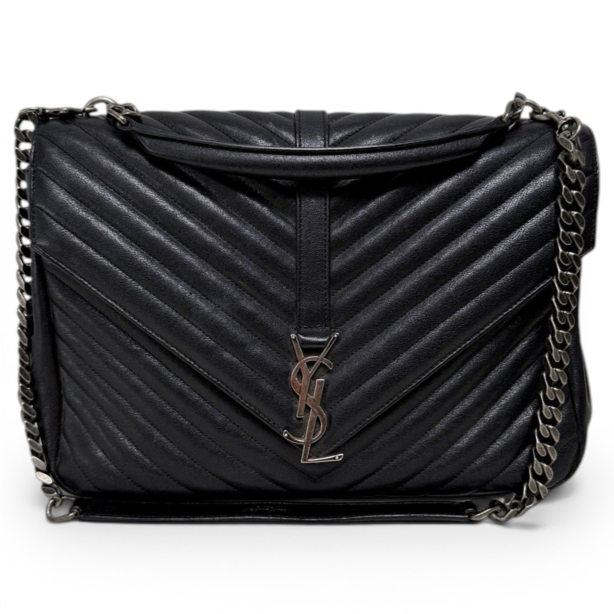 Collége monogramme leather handbag