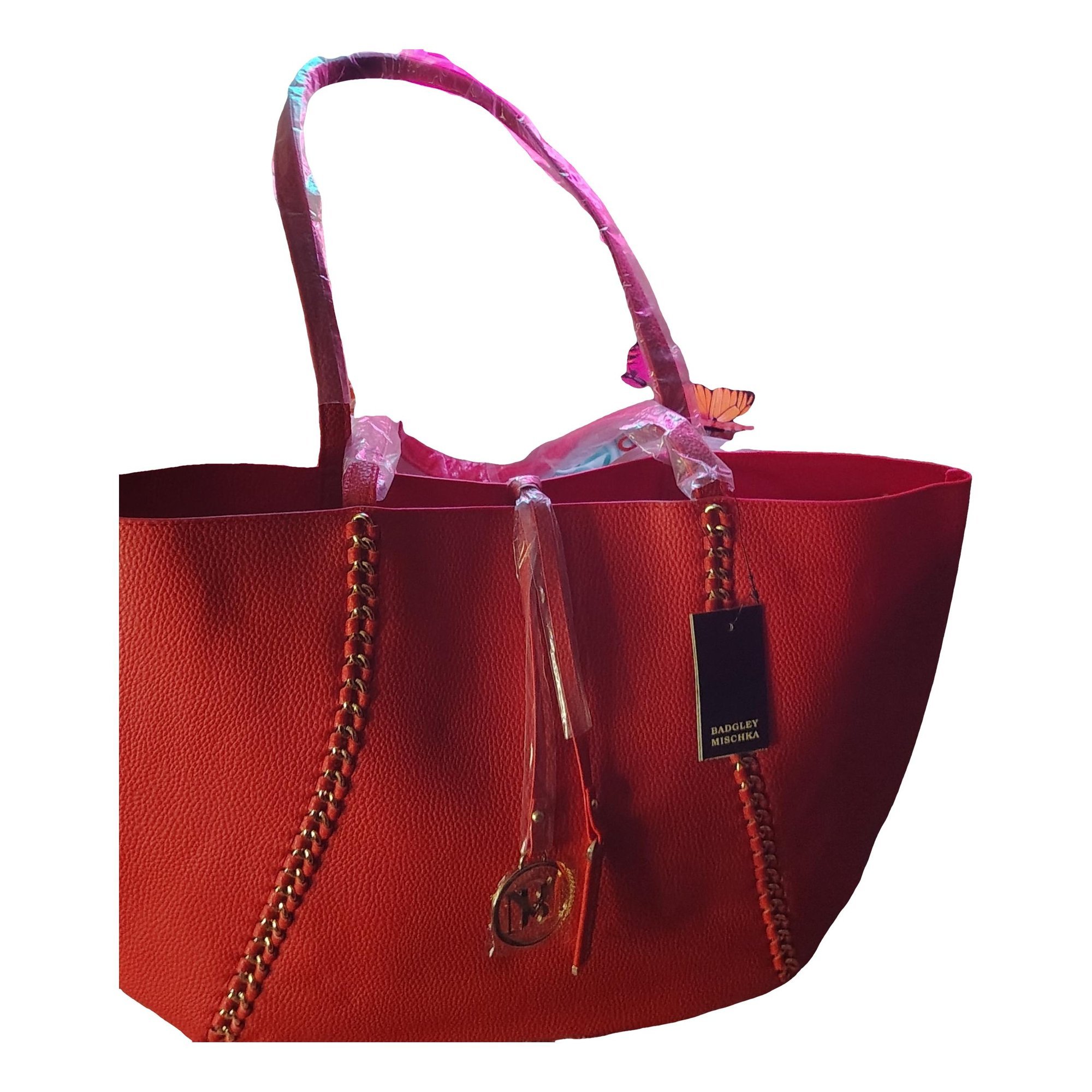 Leather tote
