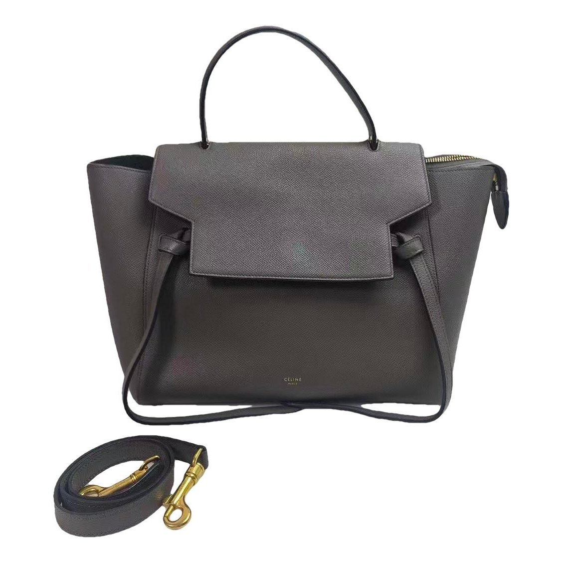 Belt leather handbag