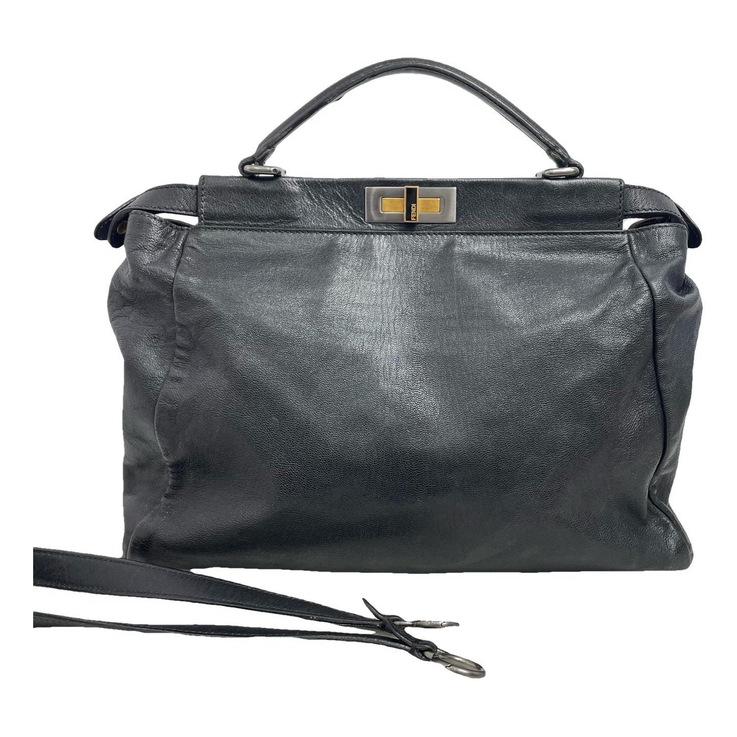Peekaboo leather handbag